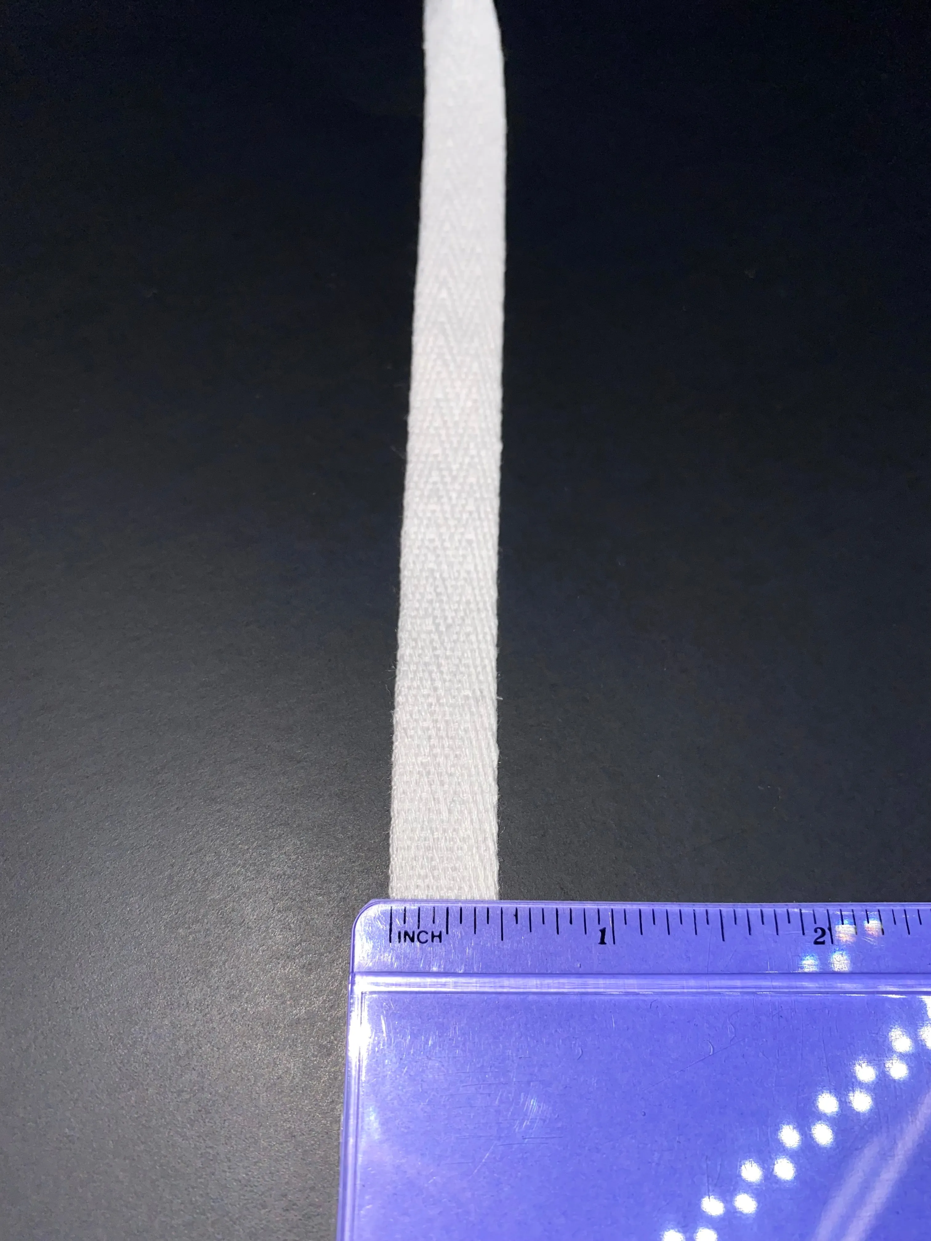 1/2" White Twill Tape