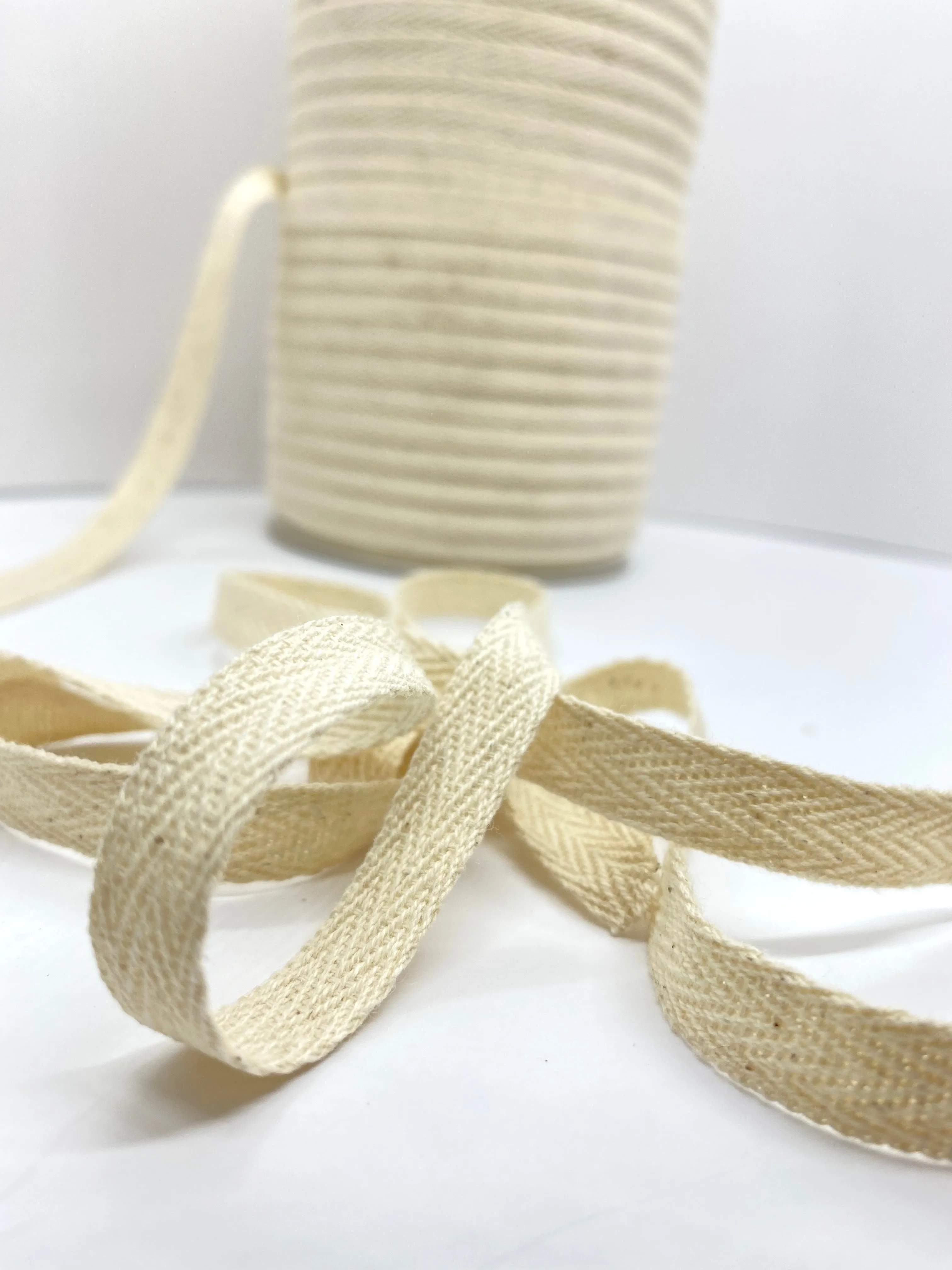 3/8" Natural Twill Tape