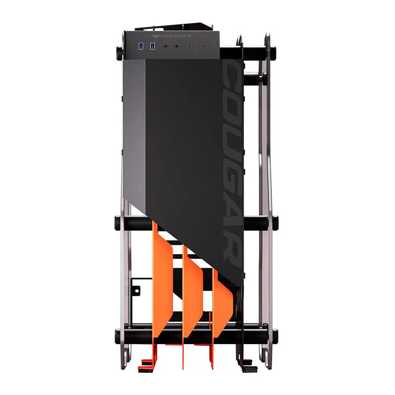 Cougar Blazer S, Mid Tower, Black/Orange