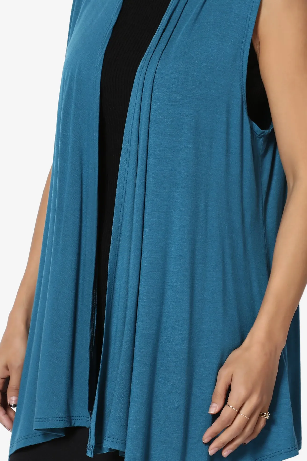 Danna Draped Jersey Vest PLUS