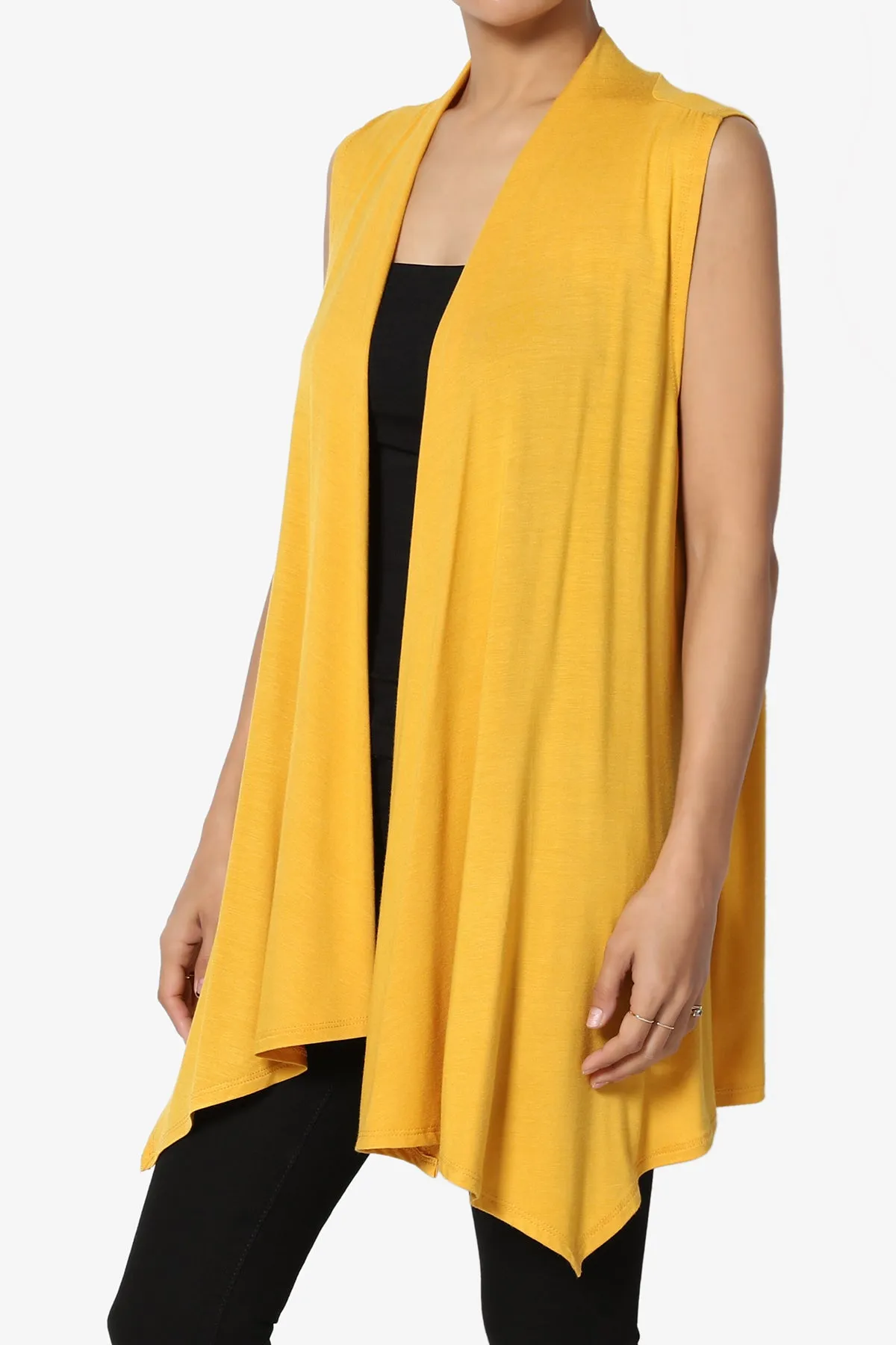 Danna Draped Jersey Vest PLUS