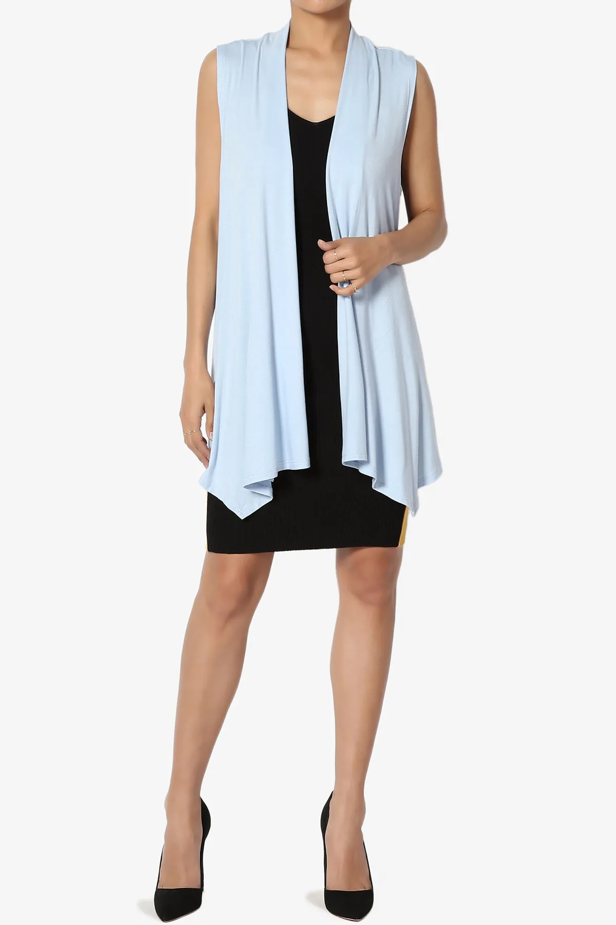 Danna Draped Jersey Vest PLUS