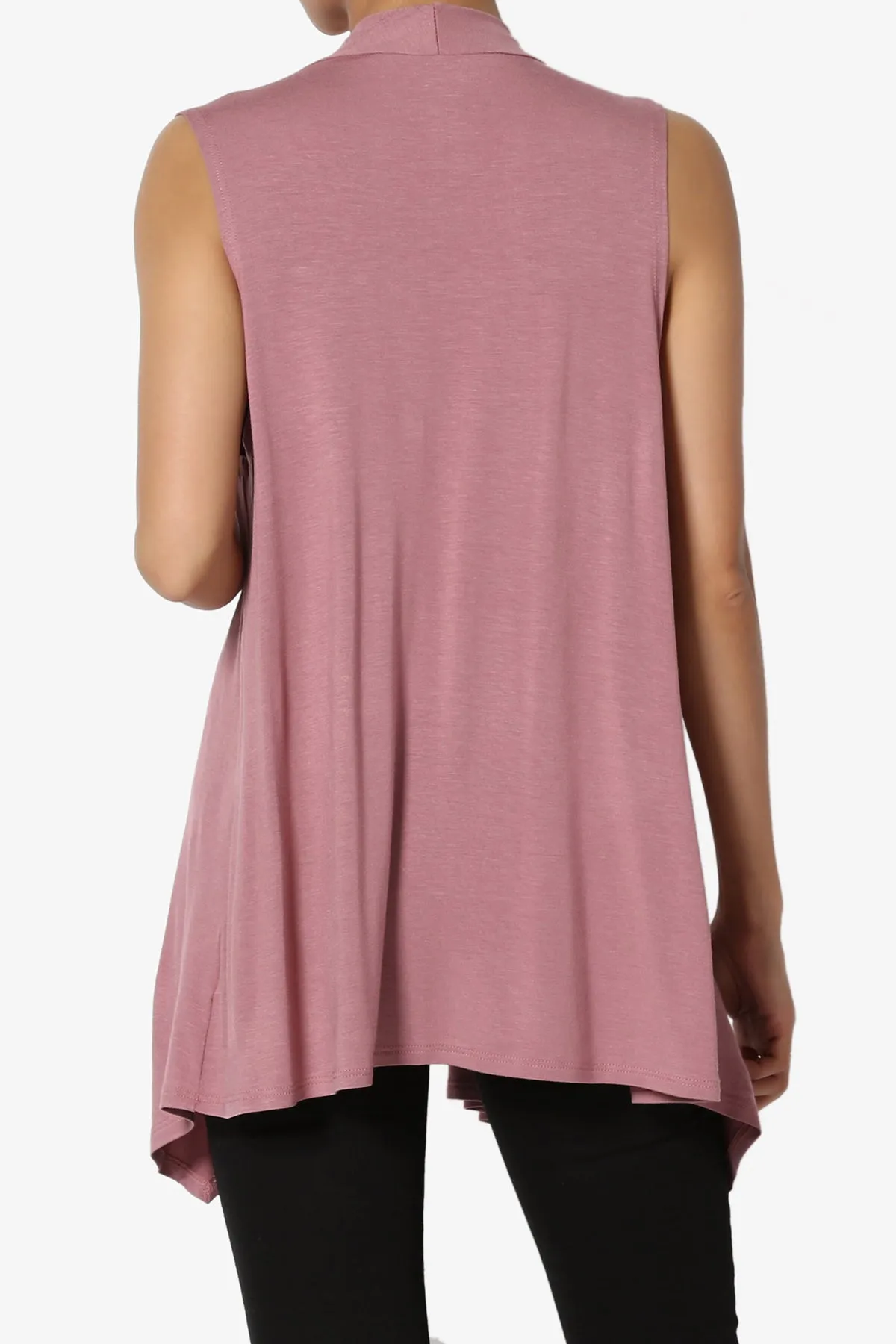 Danna Draped Jersey Vest PLUS