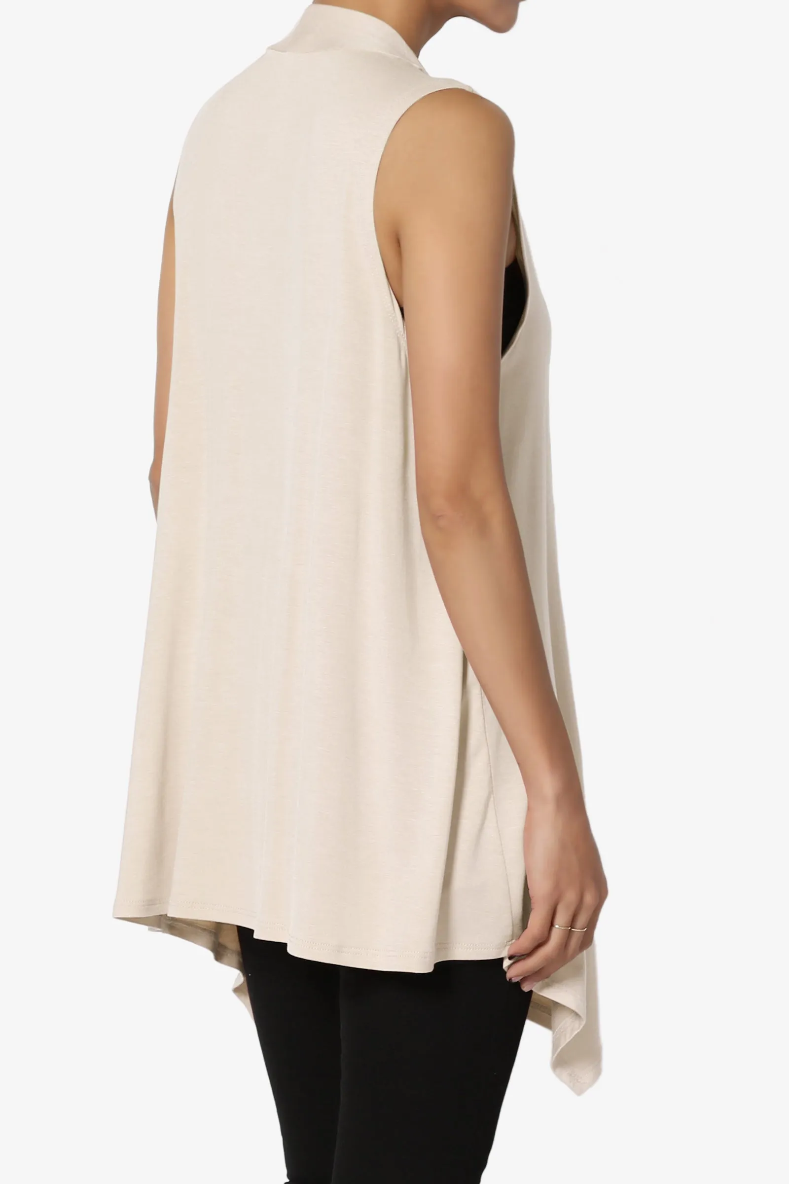 Danna Draped Jersey Vest PLUS