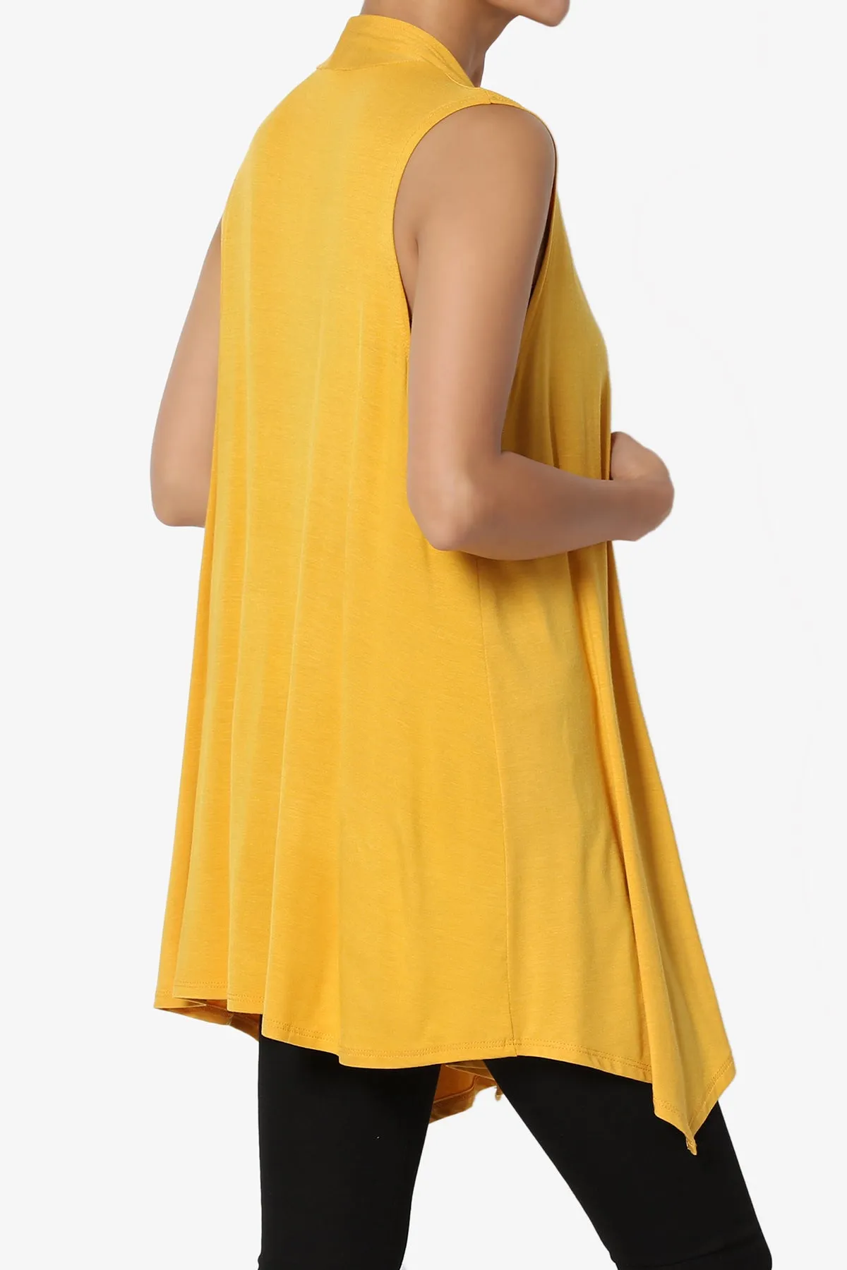 Danna Draped Jersey Vest PLUS