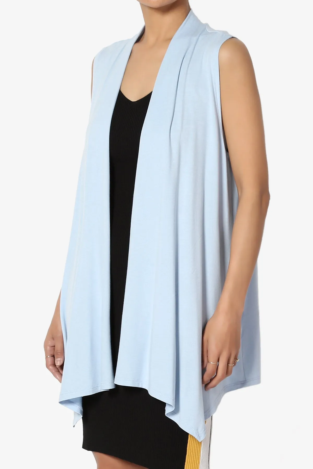 Danna Draped Jersey Vest PLUS