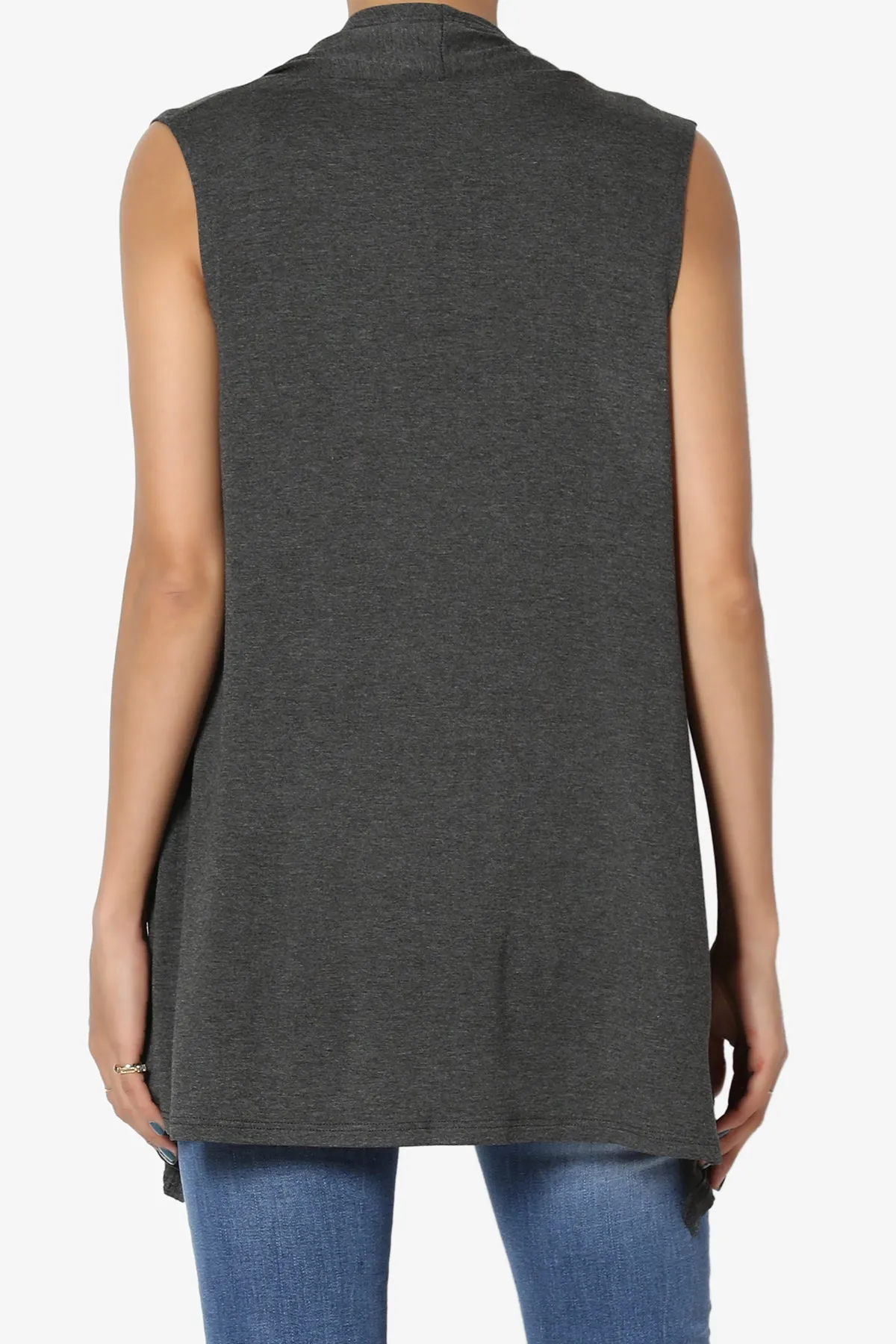 Danna Draped Jersey Vest PLUS