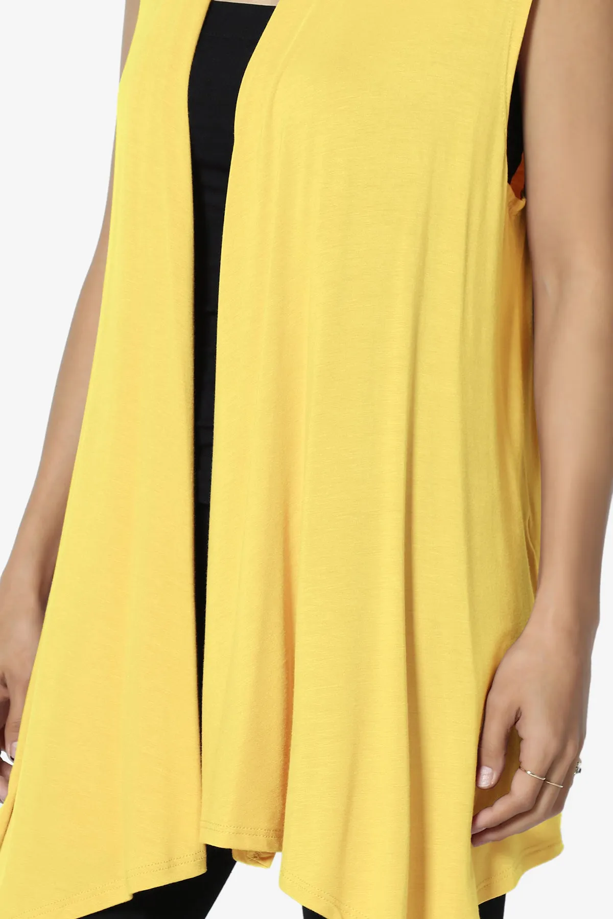 Danna Draped Jersey Vest PLUS