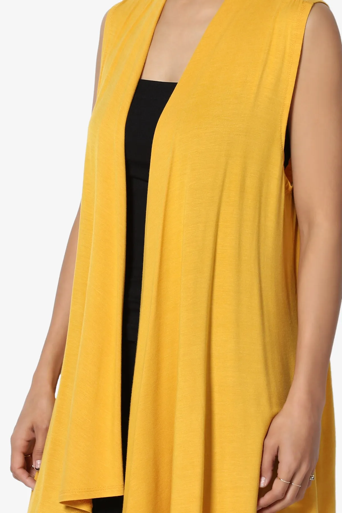 Danna Draped Jersey Vest PLUS