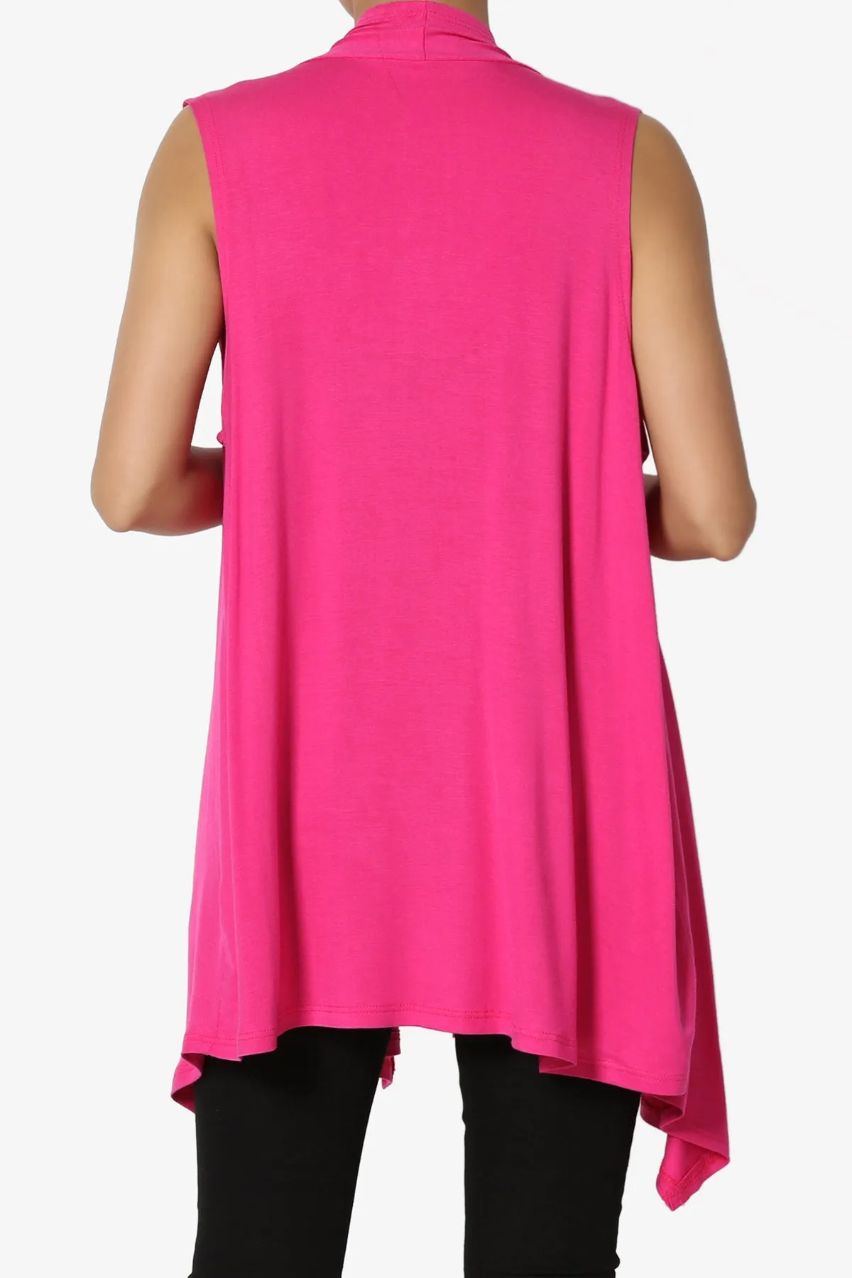 Danna Draped Jersey Vest PLUS