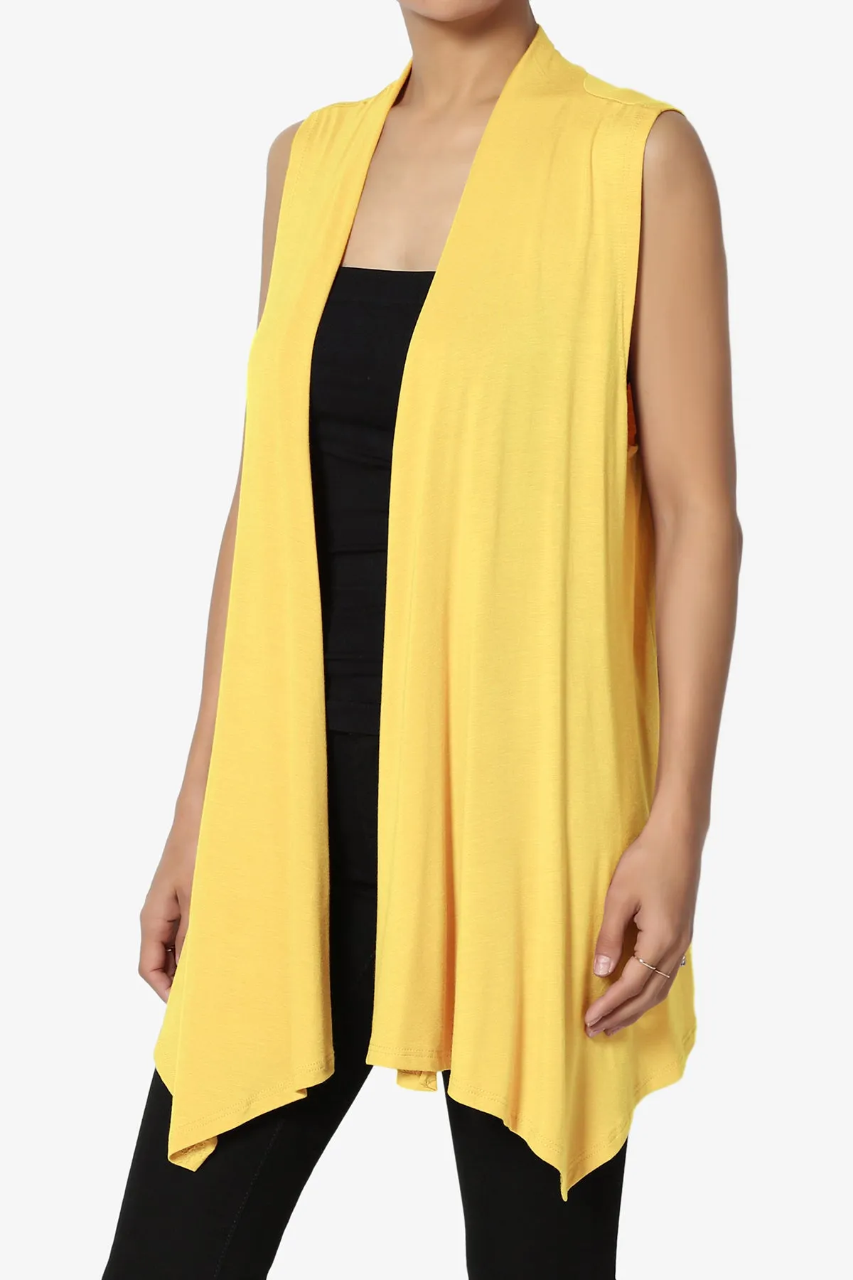 Danna Draped Jersey Vest PLUS
