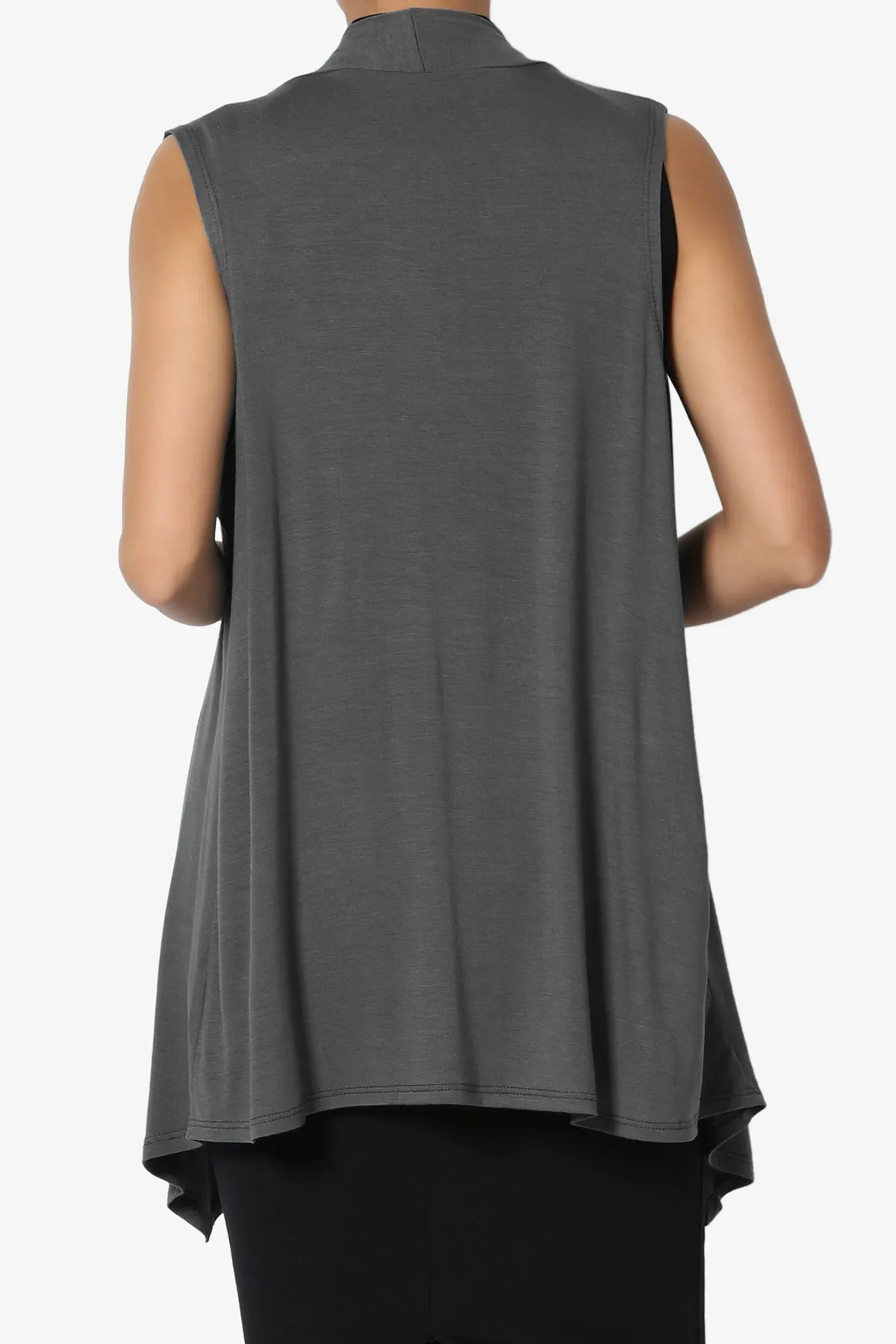 Danna Draped Jersey Vest PLUS