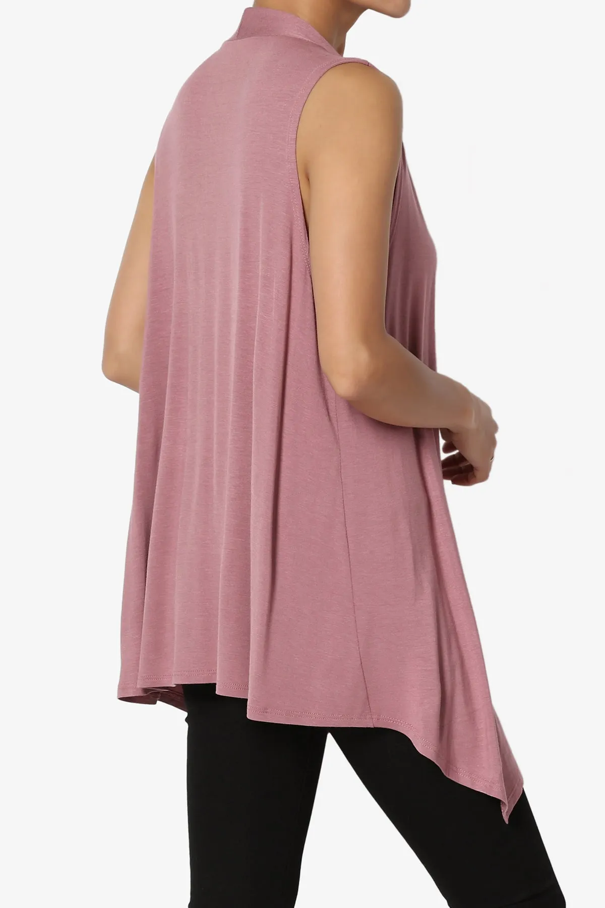 Danna Draped Jersey Vest PLUS