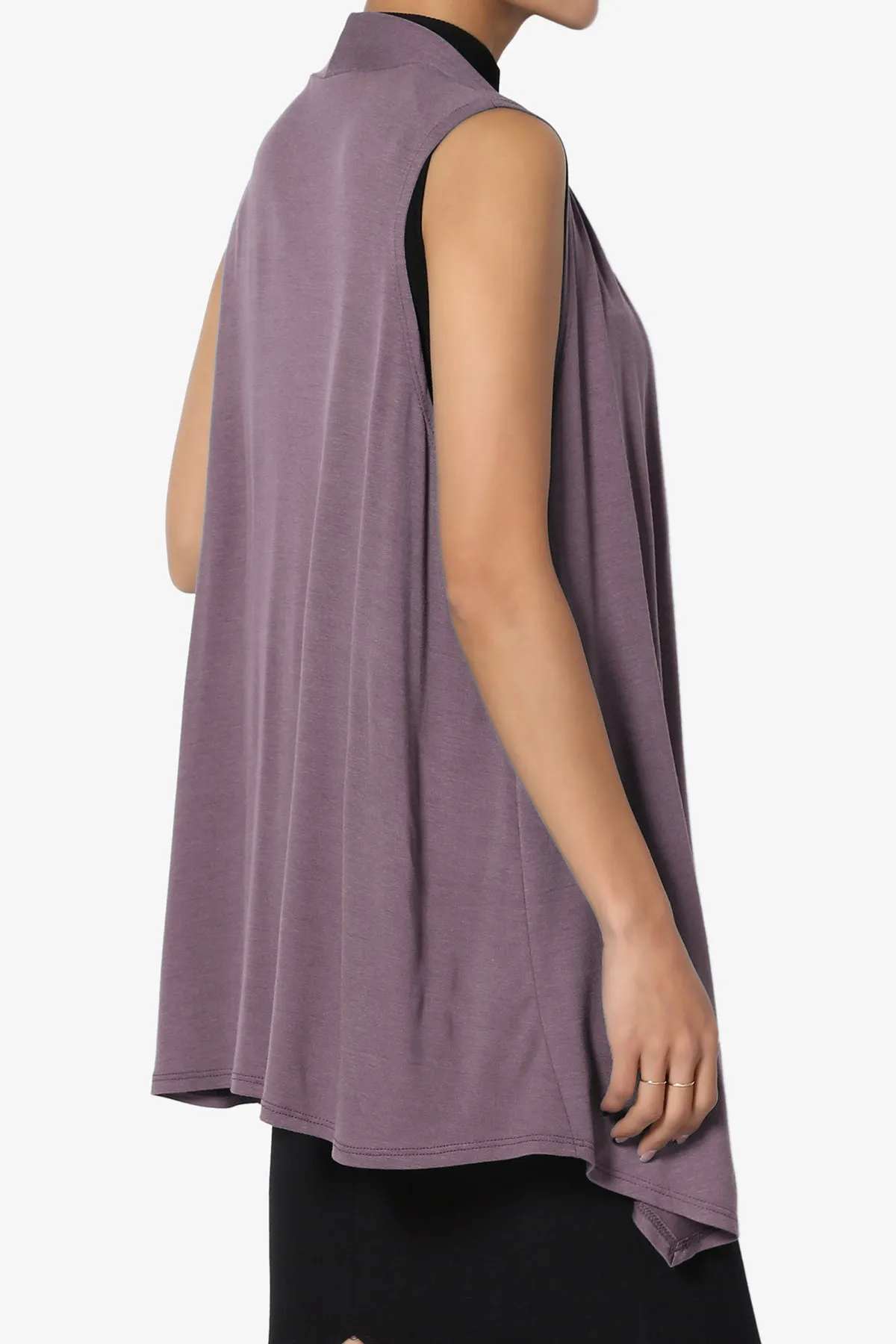 Danna Draped Jersey Vest PLUS