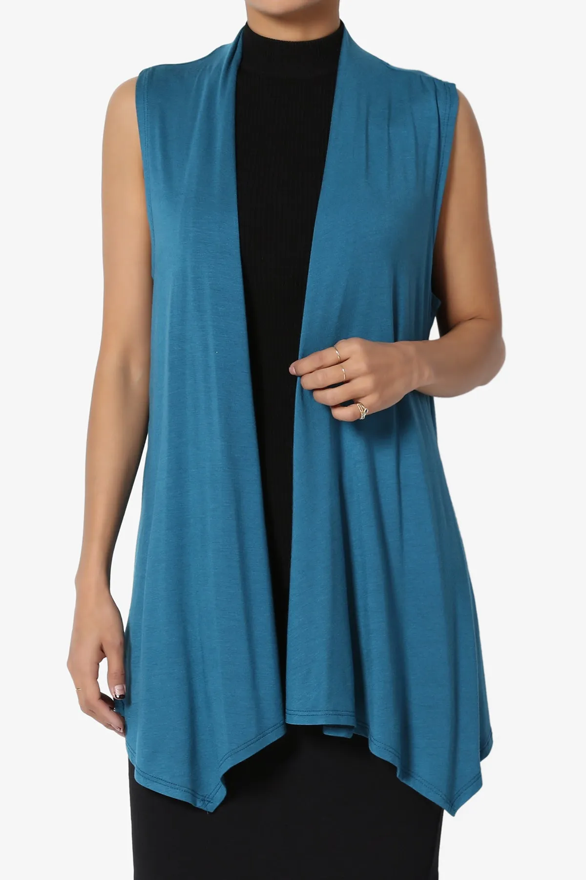 Danna Draped Jersey Vest PLUS