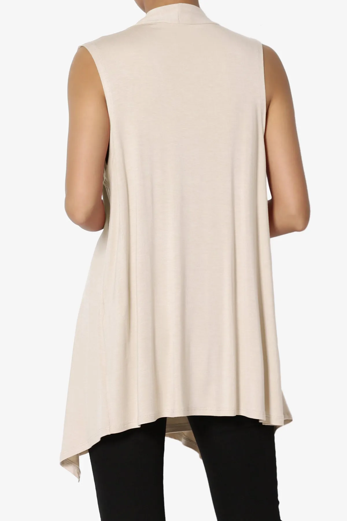 Danna Draped Jersey Vest PLUS