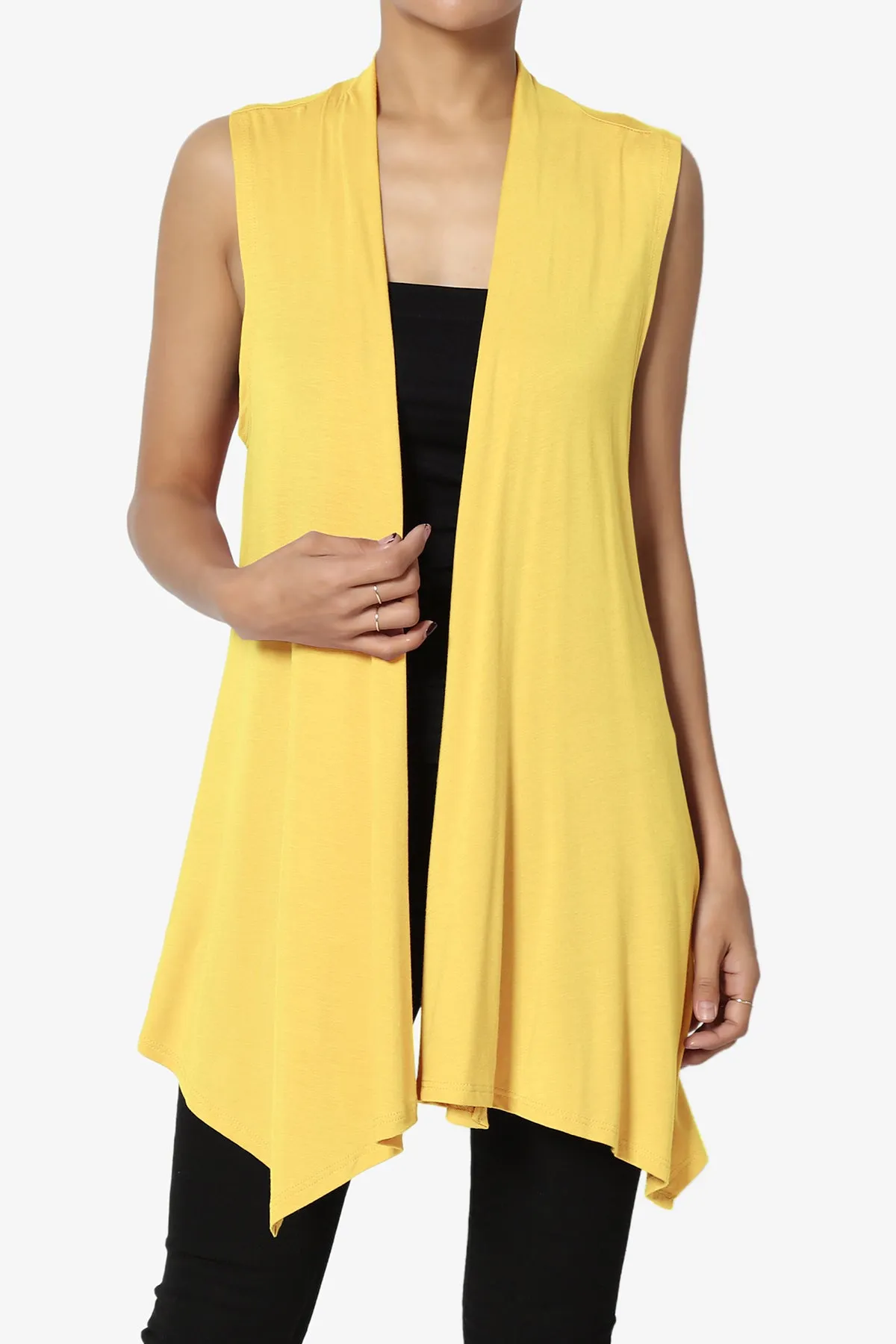 Danna Draped Jersey Vest PLUS