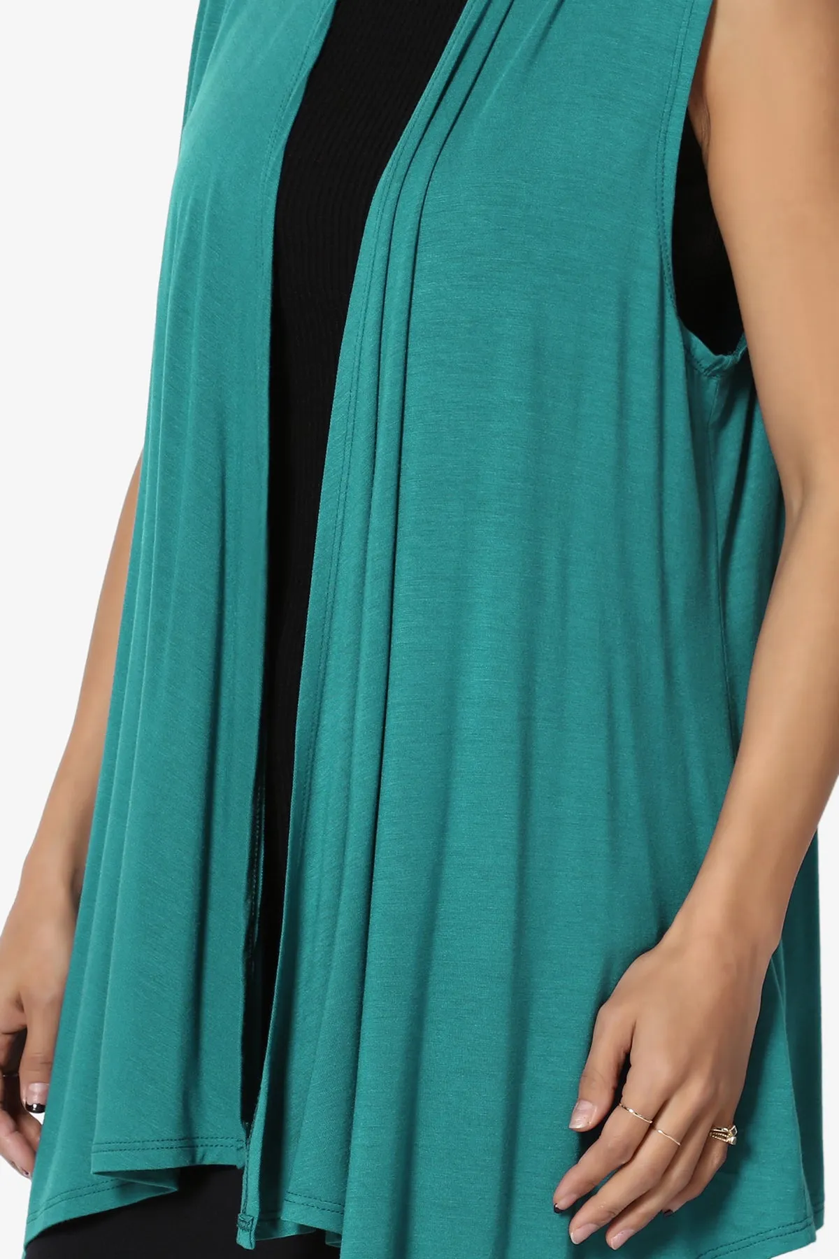 Danna Draped Jersey Vest PLUS