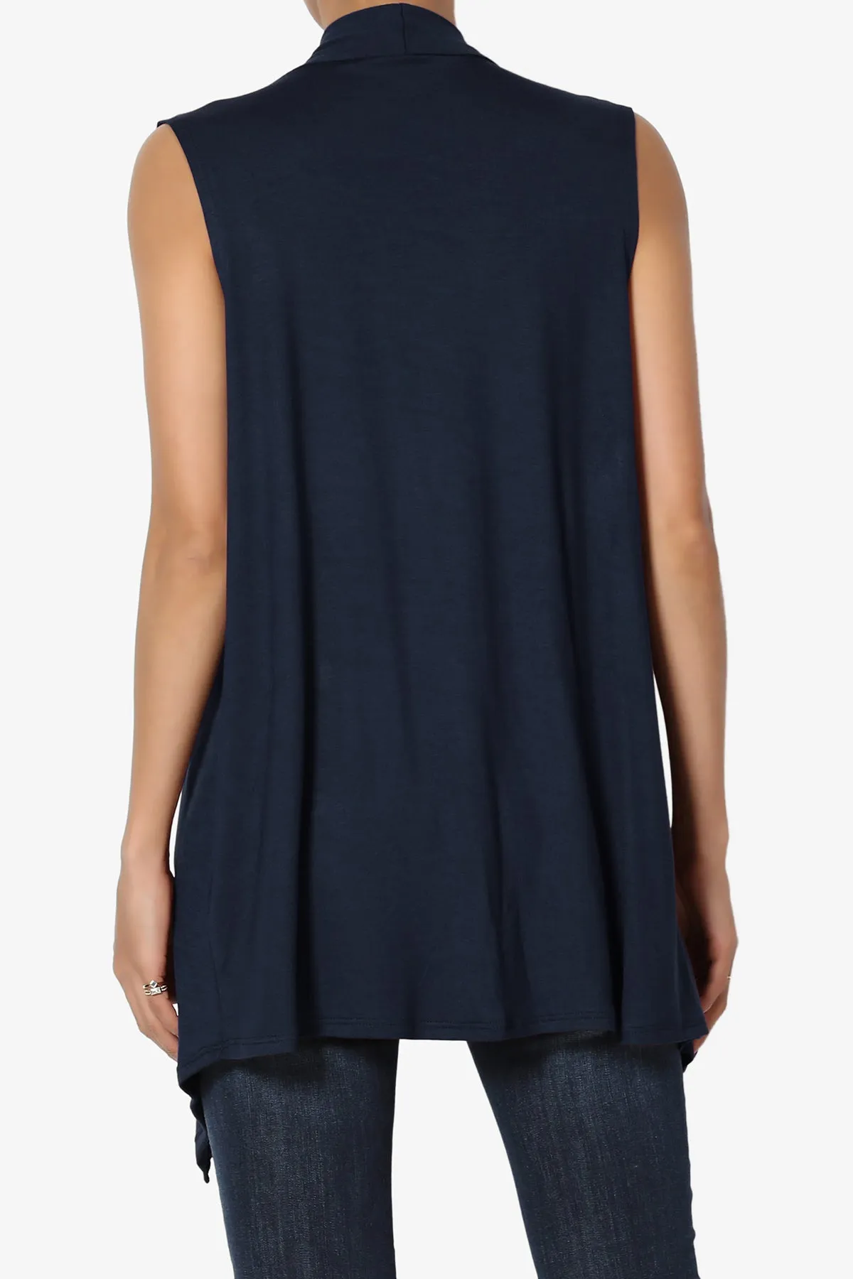 Danna Draped Jersey Vest PLUS