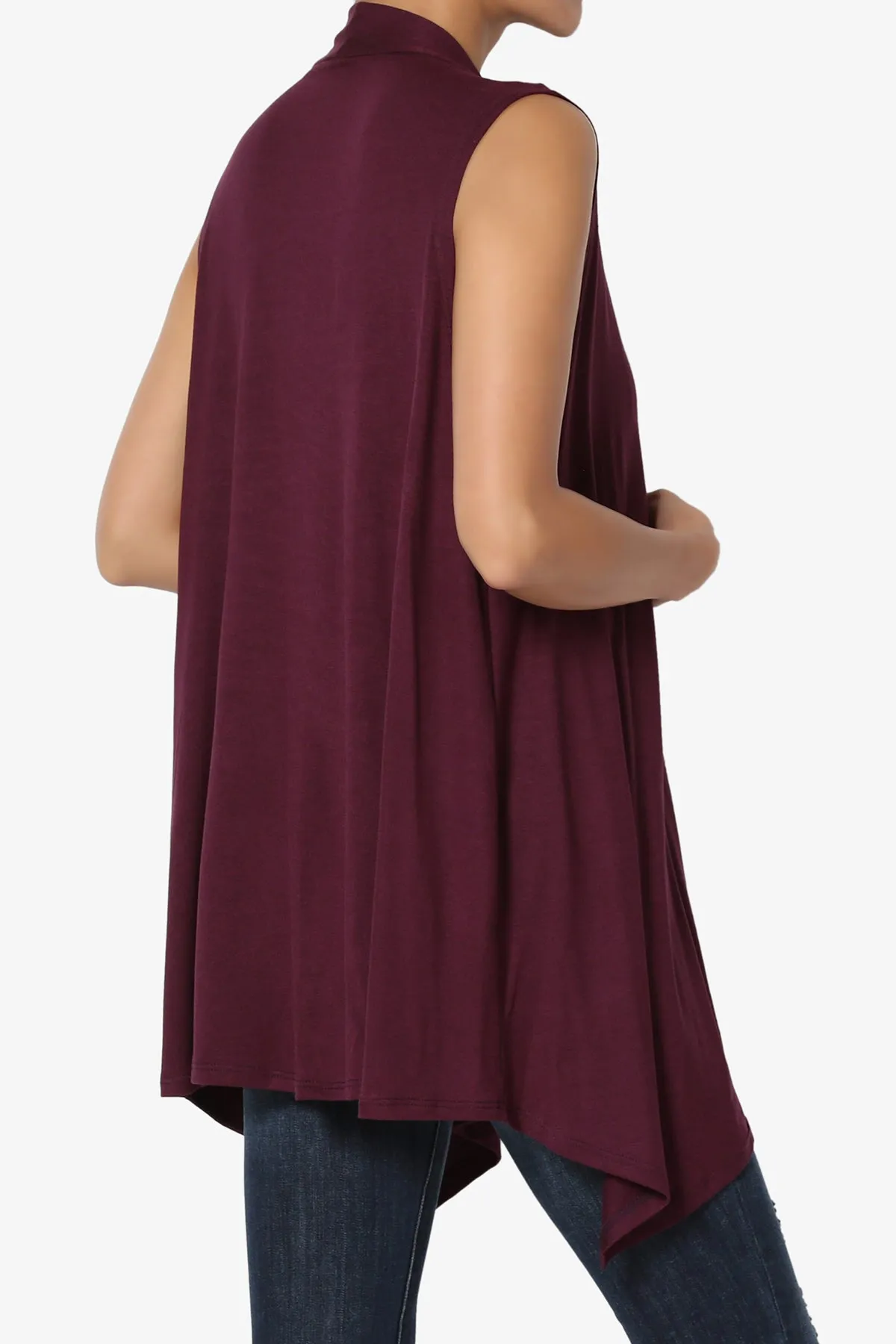 Danna Draped Jersey Vest PLUS