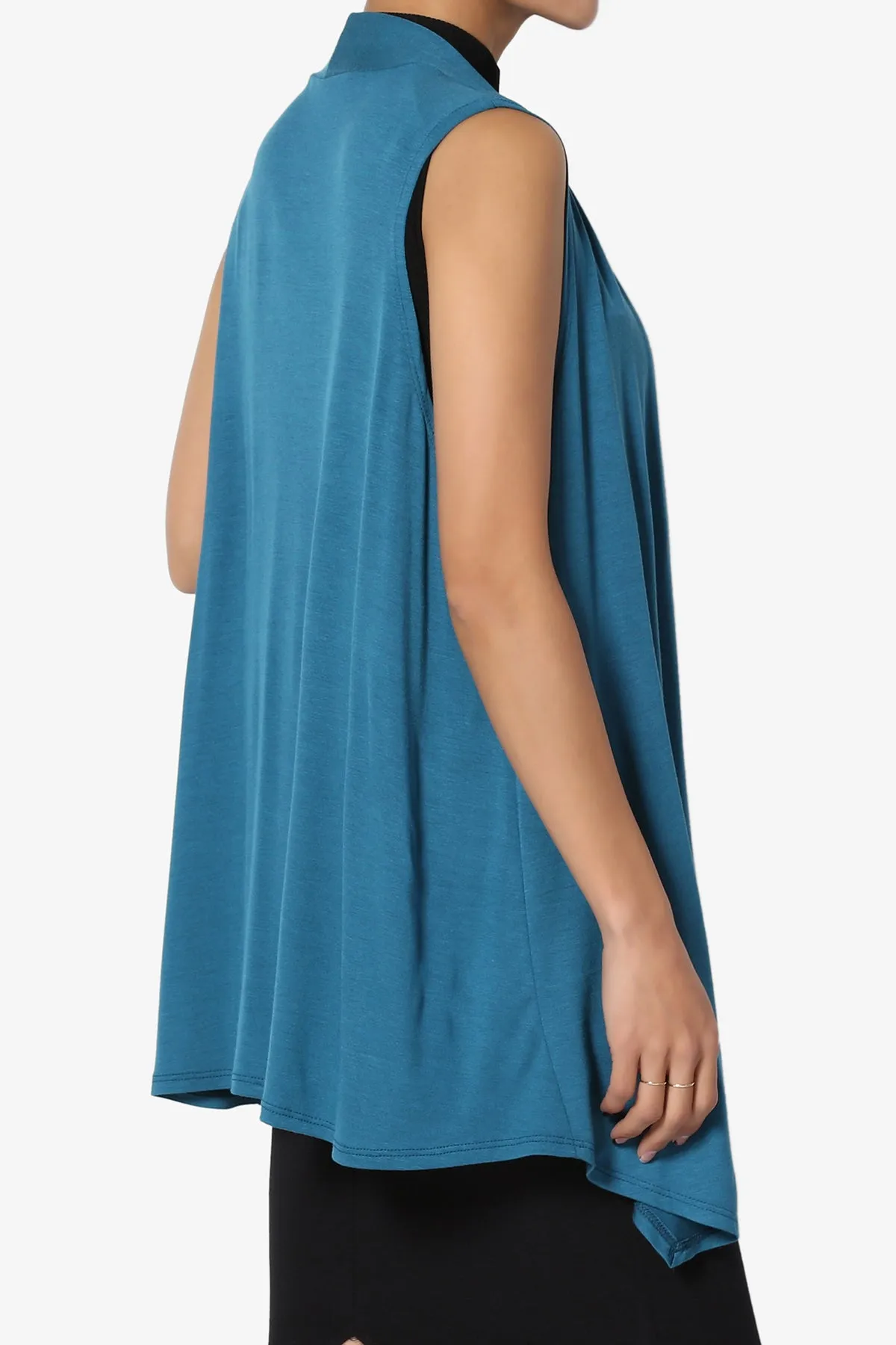 Danna Draped Jersey Vest PLUS