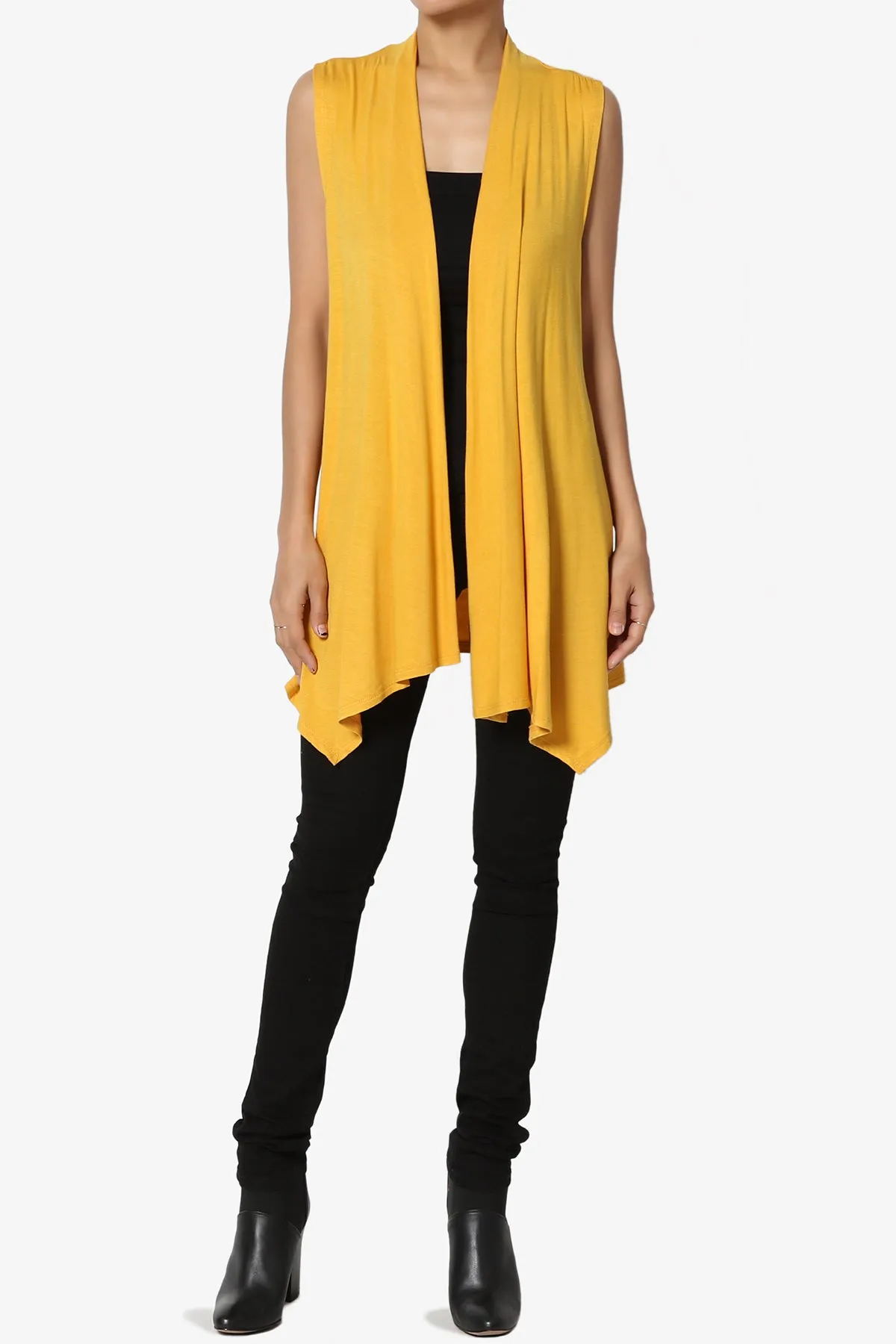 Danna Draped Jersey Vest PLUS