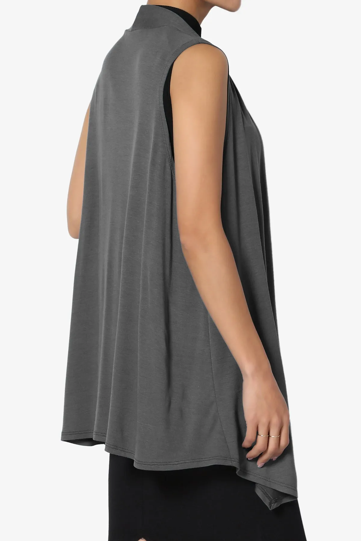 Danna Draped Jersey Vest PLUS