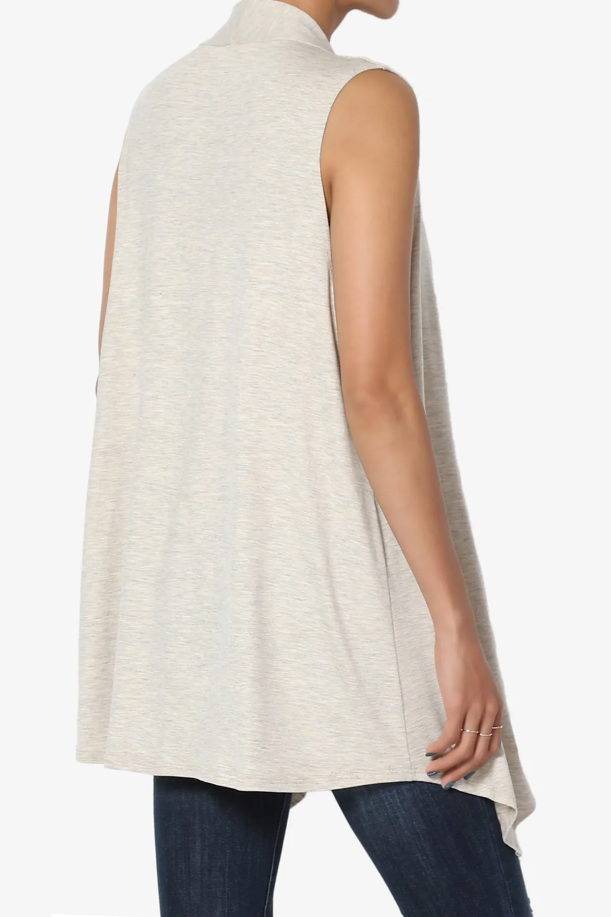 Danna Draped Jersey Vest PLUS