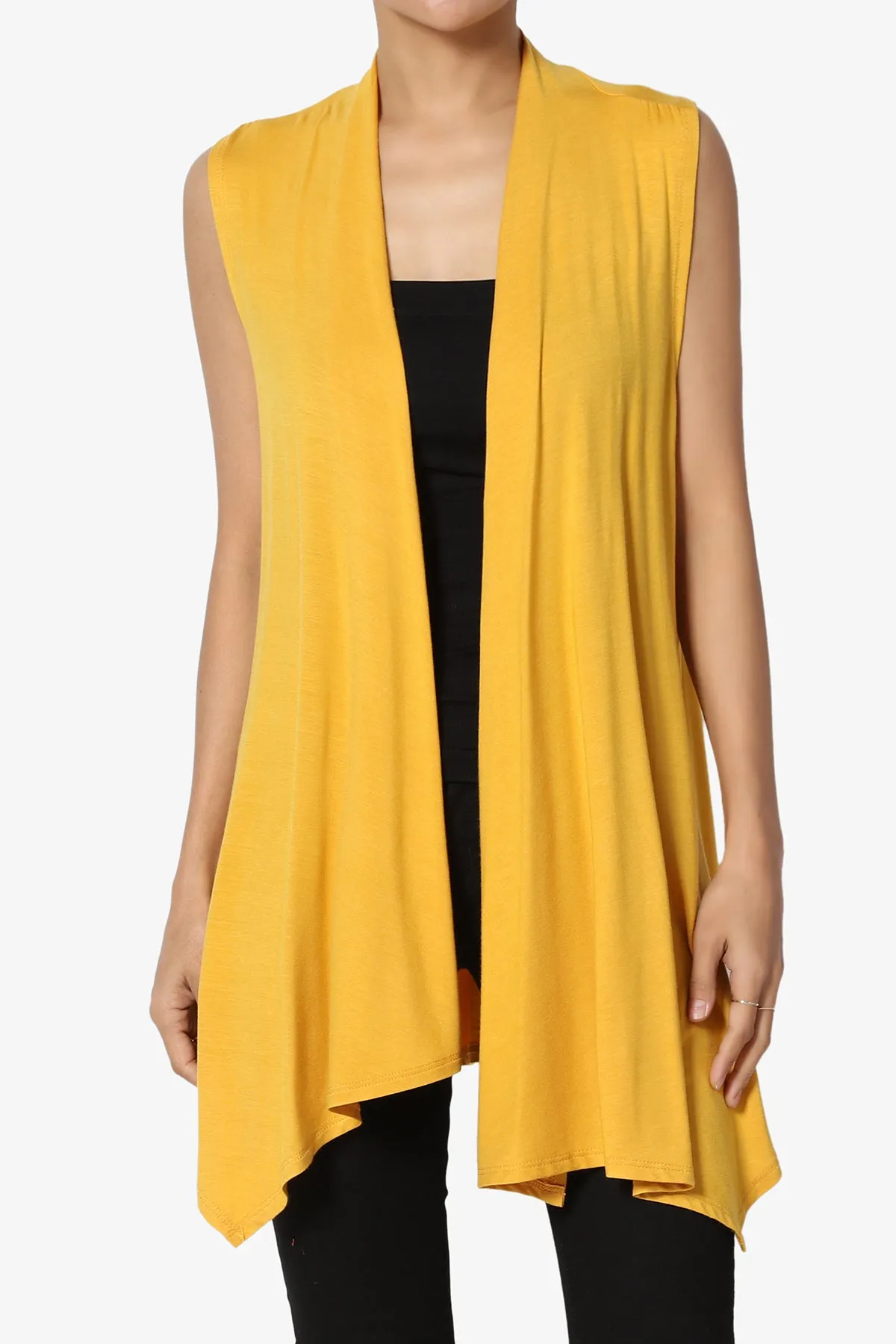 Danna Draped Jersey Vest PLUS
