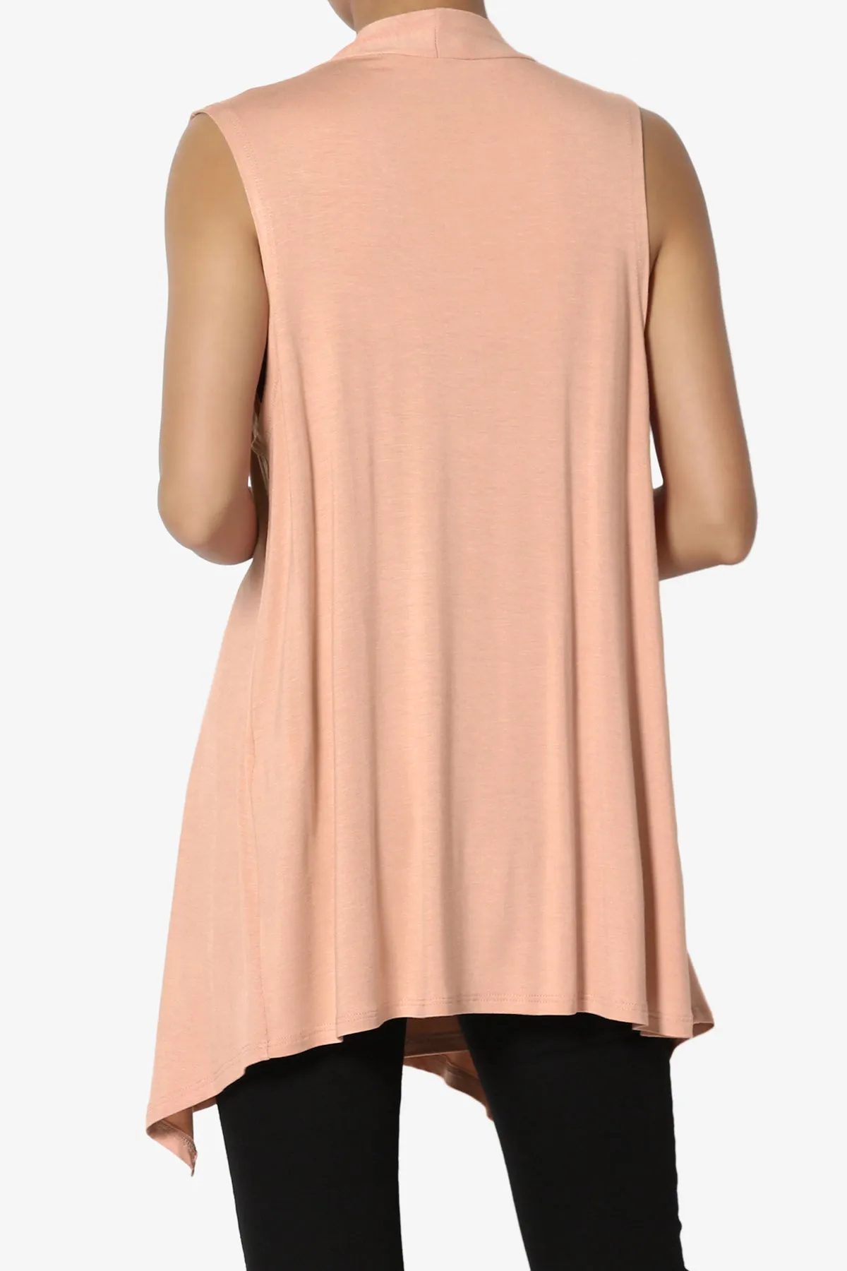Danna Draped Jersey Vest PLUS