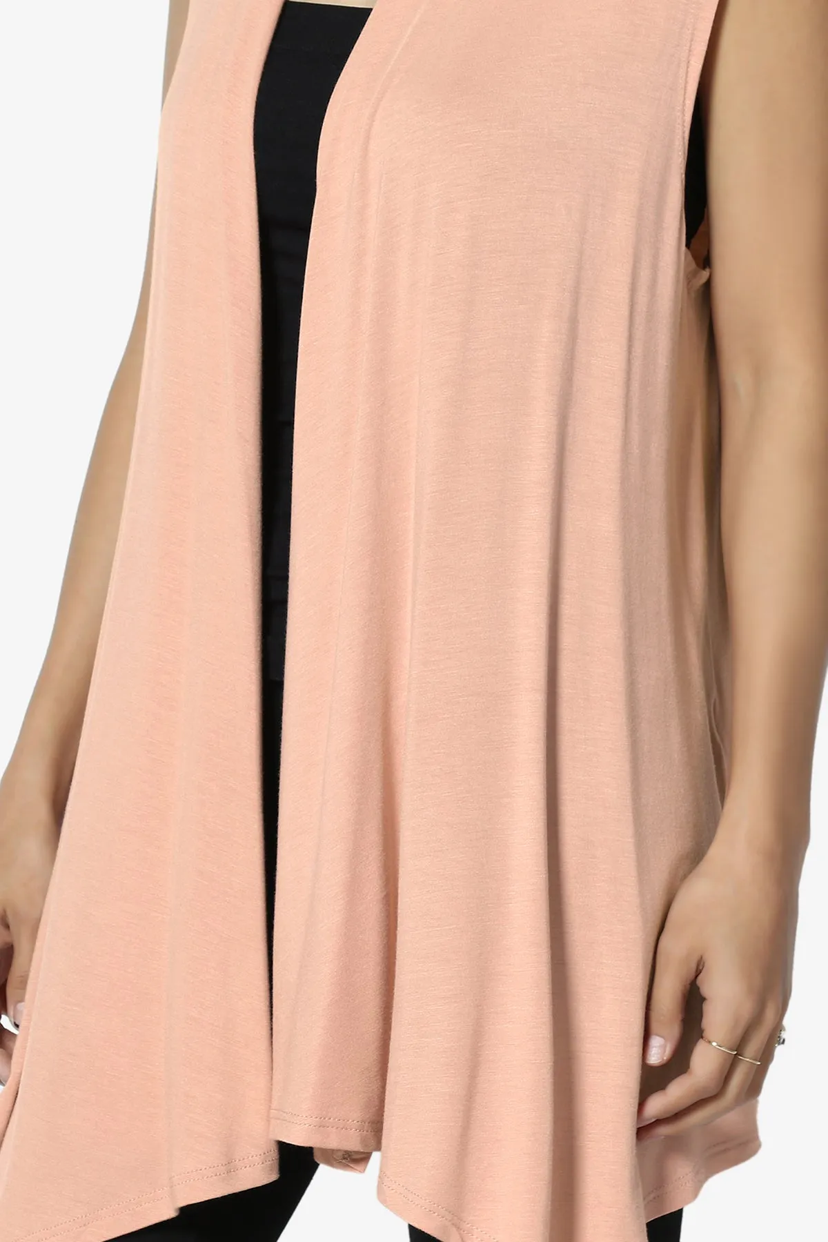 Danna Draped Jersey Vest PLUS