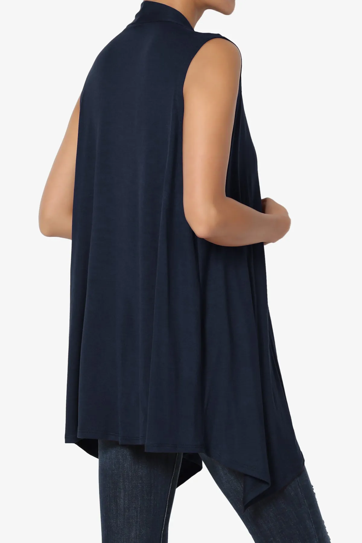 Danna Draped Jersey Vest PLUS