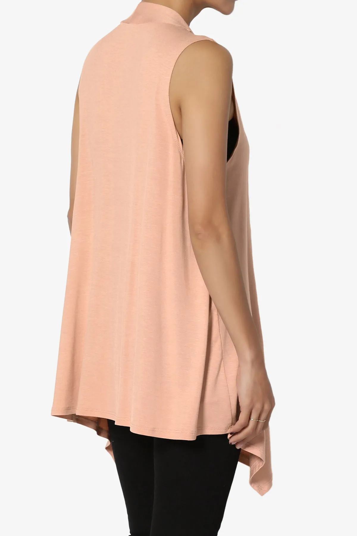 Danna Draped Jersey Vest PLUS