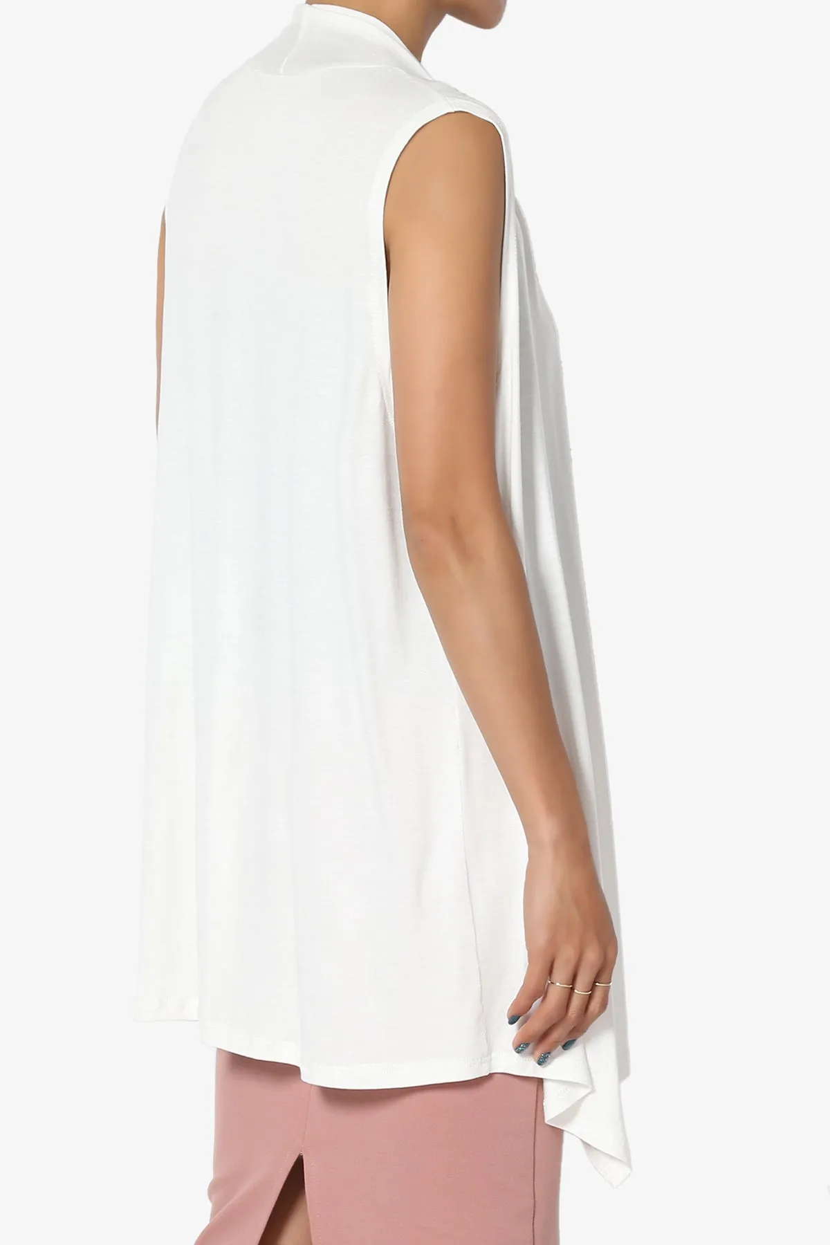 Danna Draped Jersey Vest PLUS