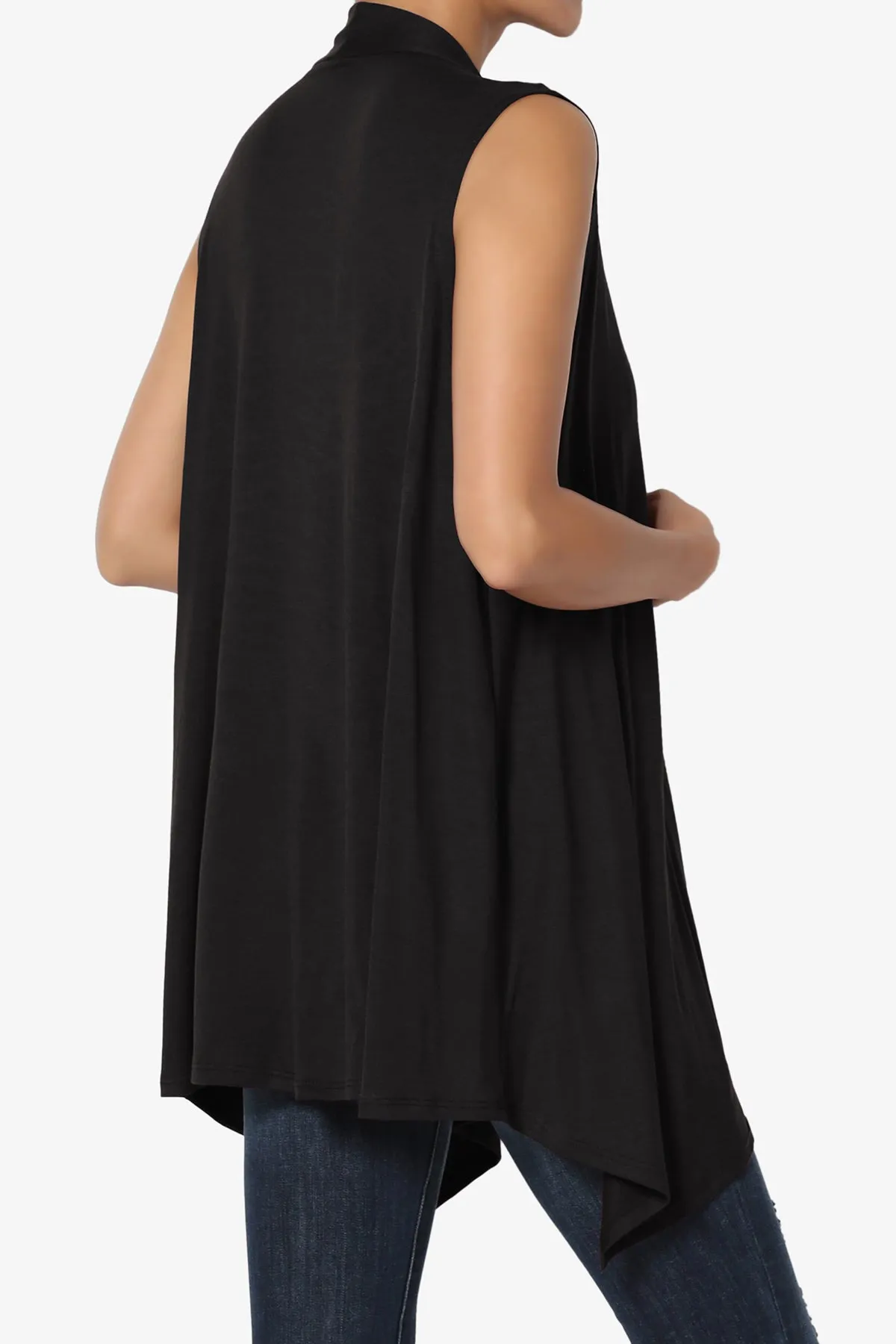 Danna Draped Jersey Vest PLUS