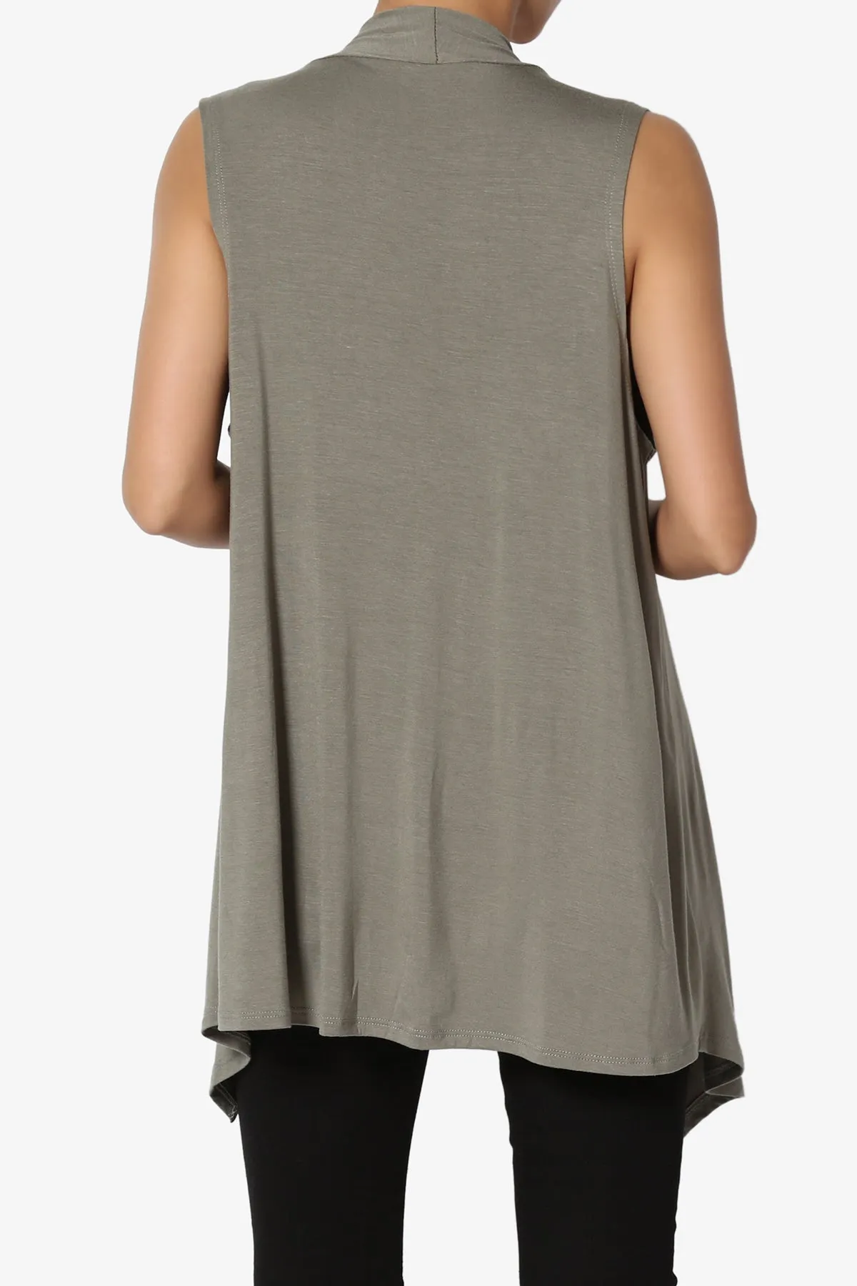 Danna Draped Jersey Vest PLUS