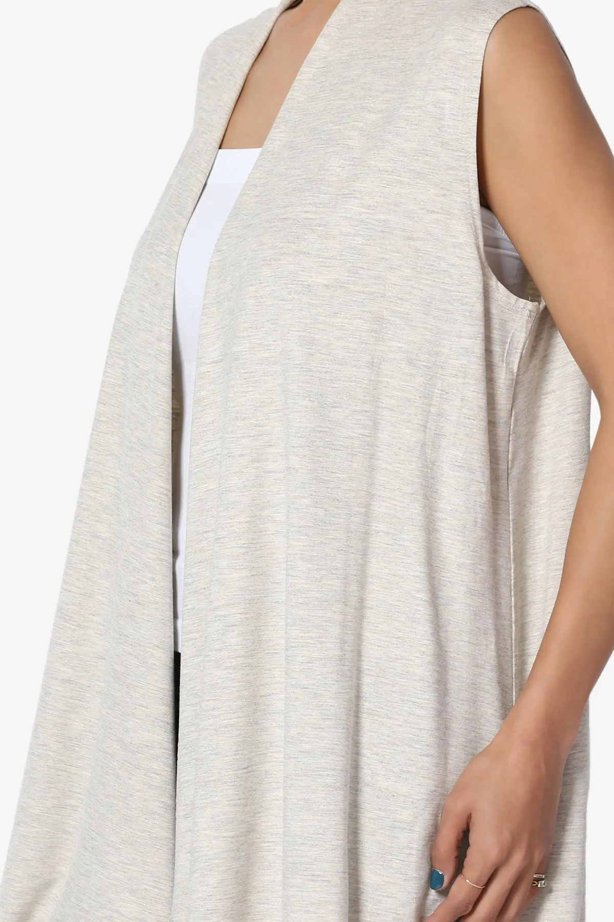 Danna Draped Jersey Vest PLUS