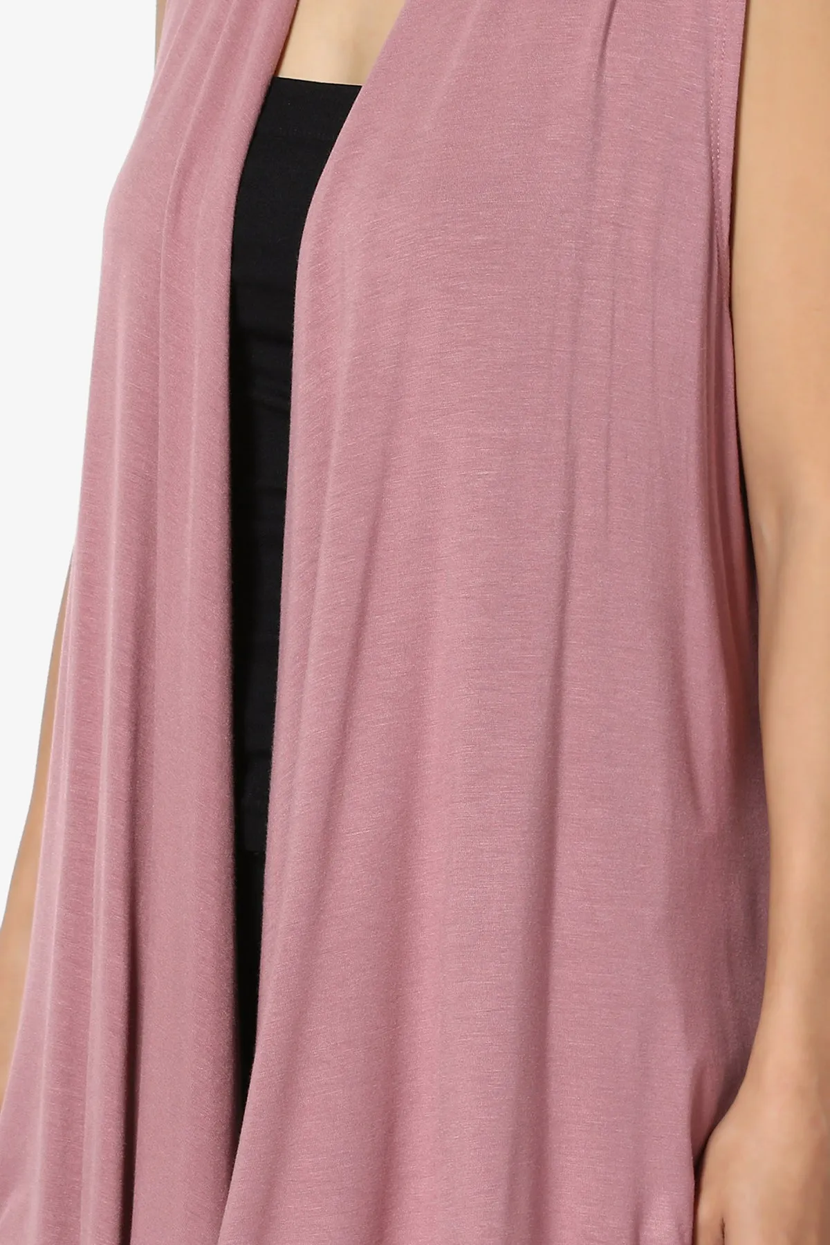 Danna Draped Jersey Vest PLUS