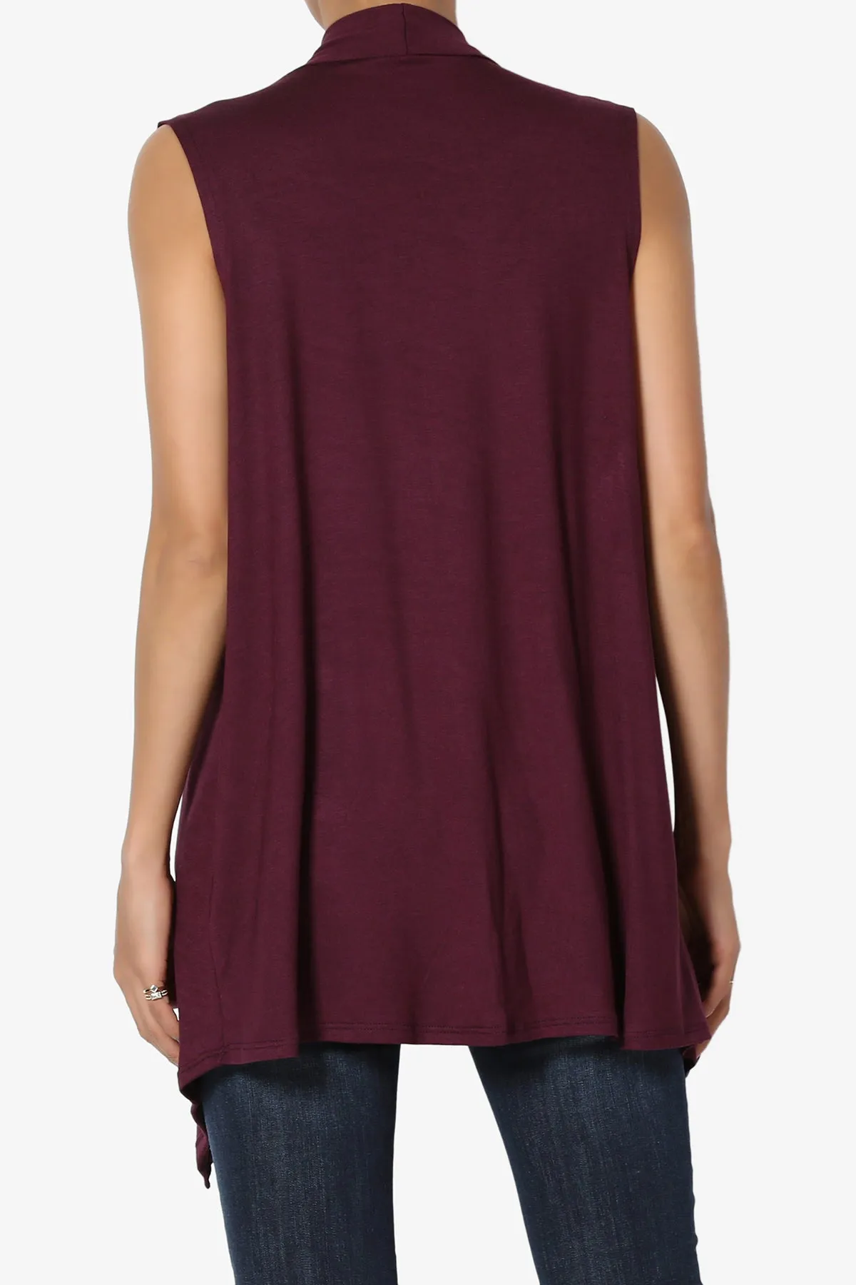 Danna Draped Jersey Vest PLUS