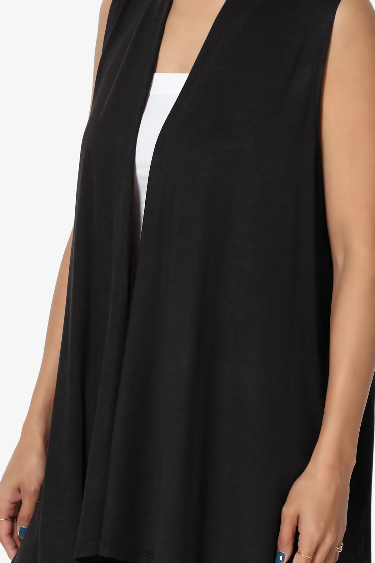 Danna Draped Jersey Vest PLUS