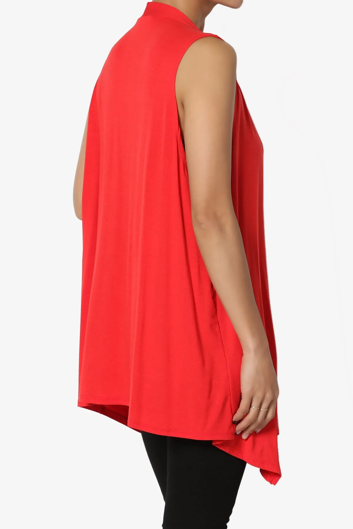 Danna Draped Jersey Vest PLUS
