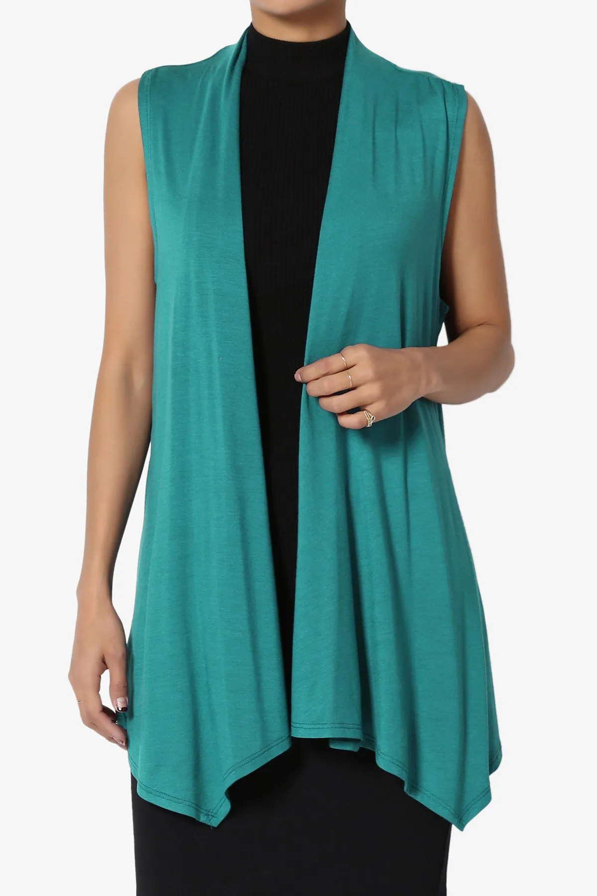 Danna Draped Jersey Vest PLUS