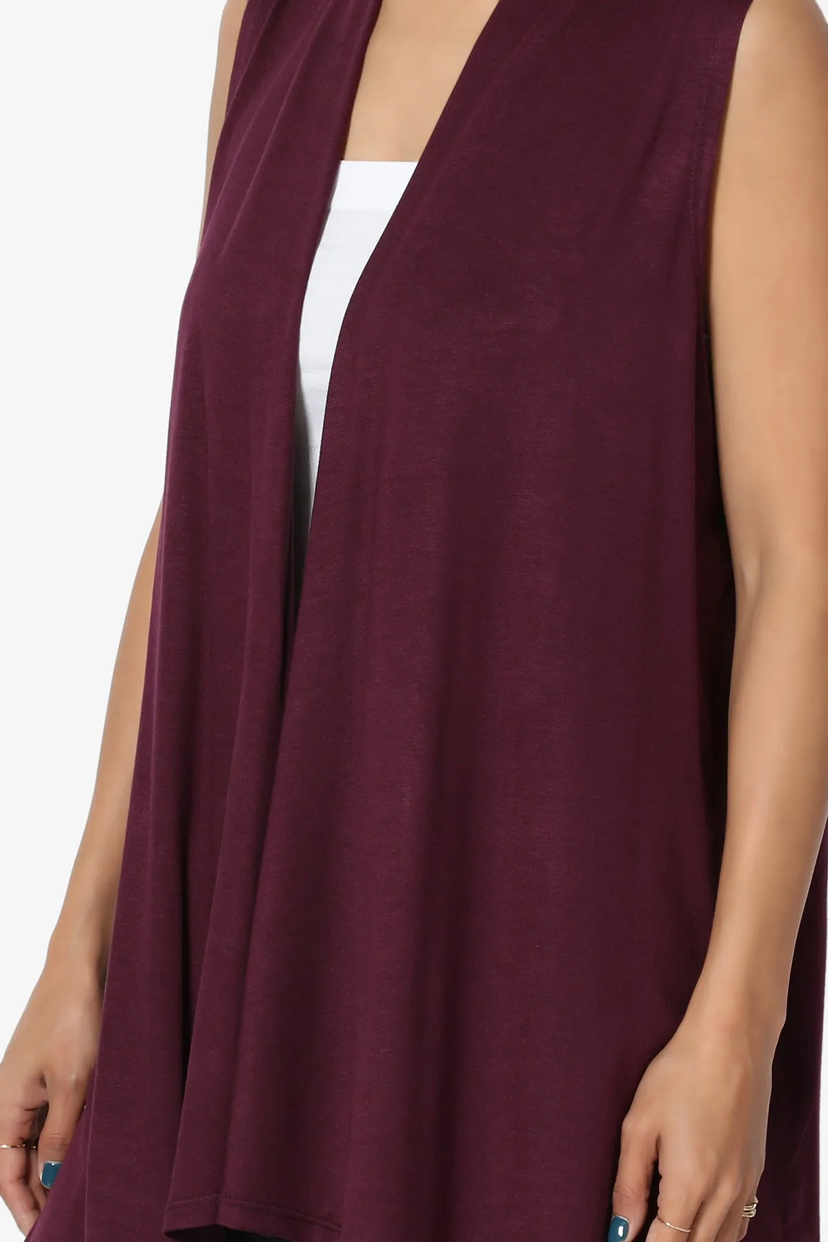 Danna Draped Jersey Vest PLUS