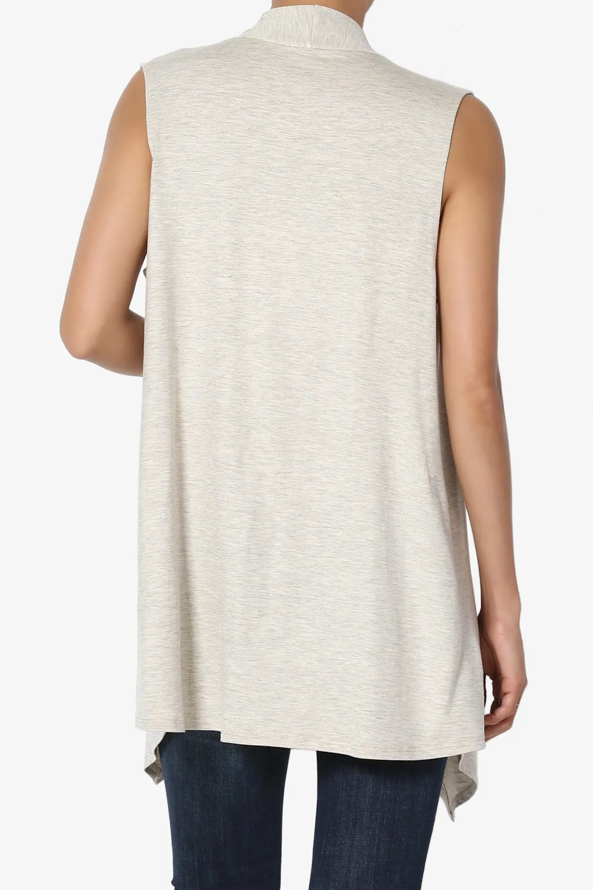Danna Draped Jersey Vest PLUS