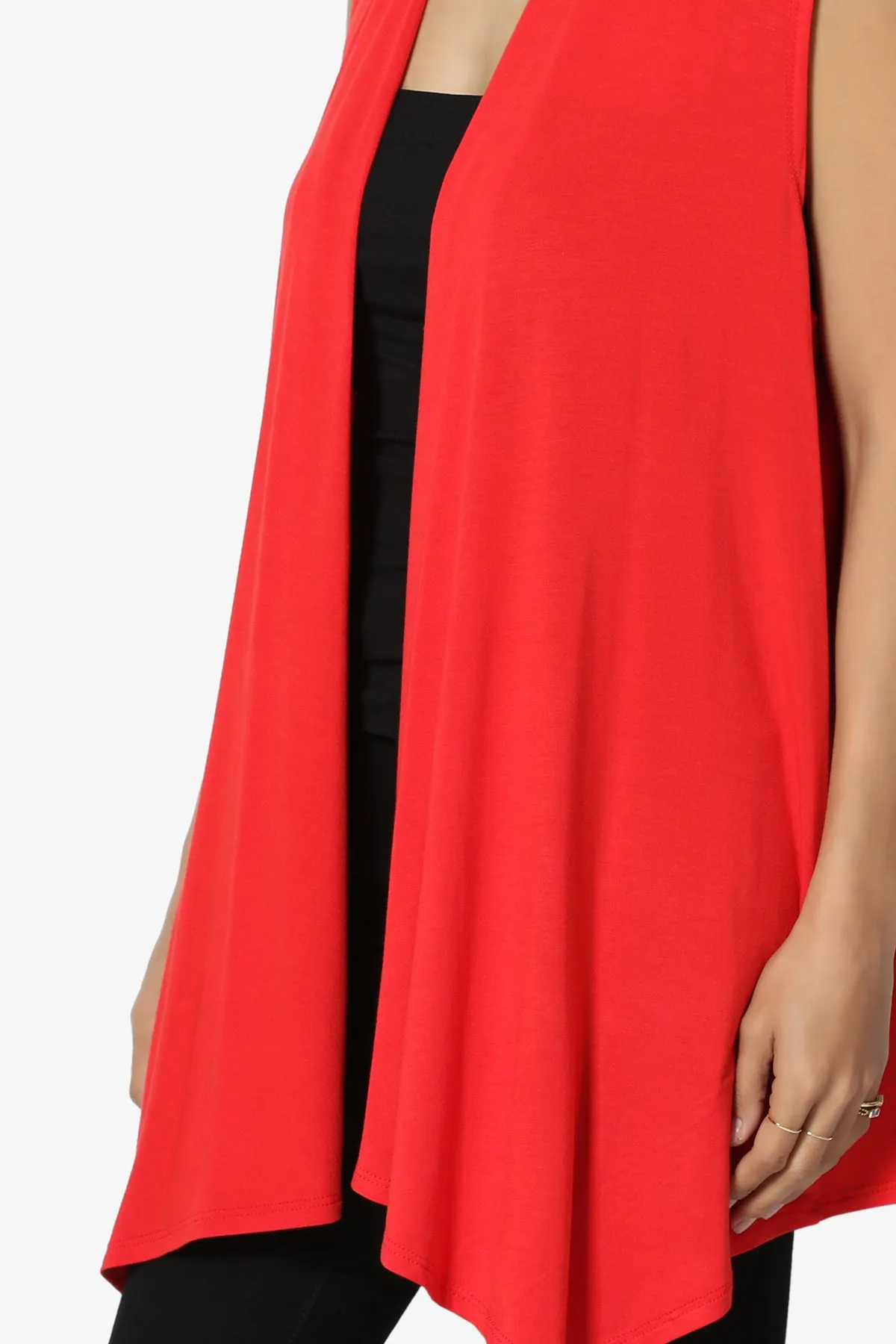 Danna Draped Jersey Vest PLUS