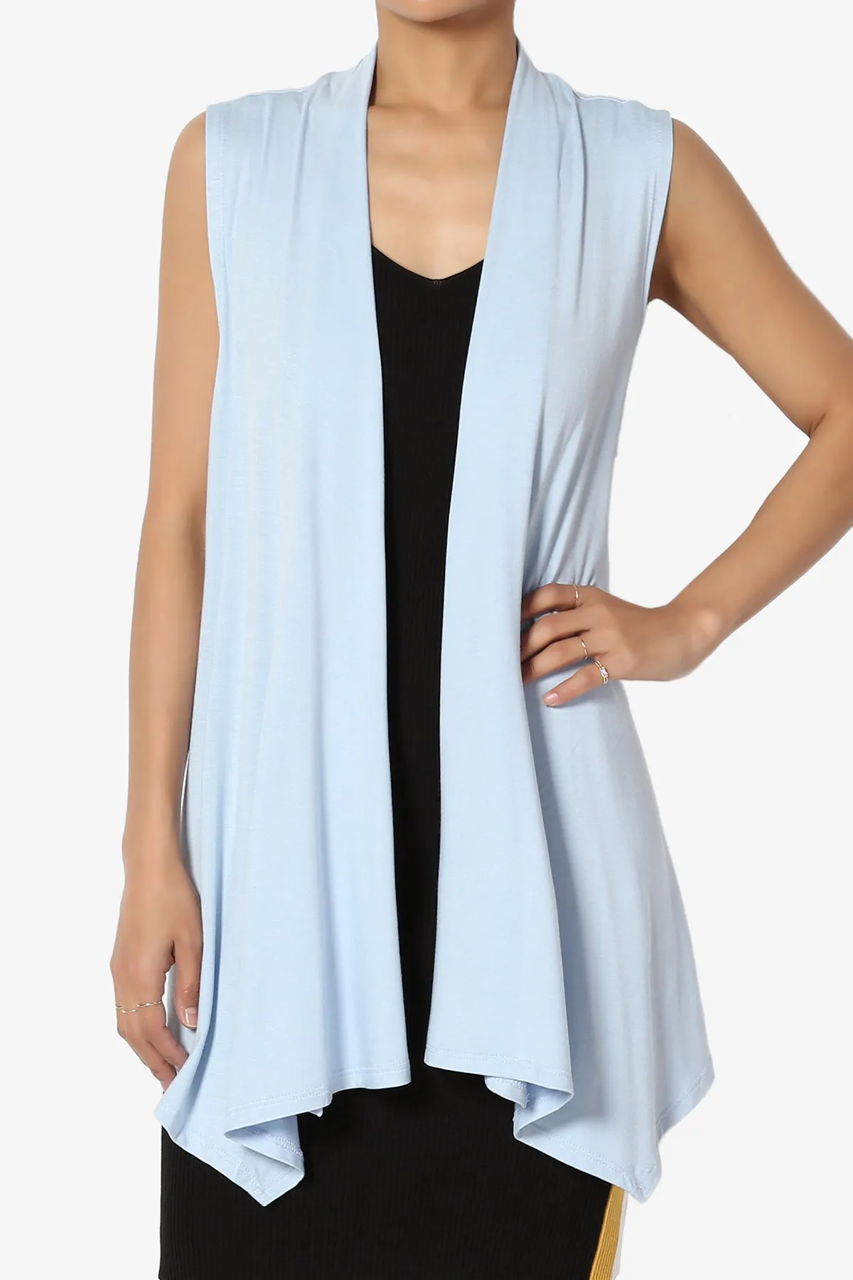 Danna Draped Jersey Vest PLUS