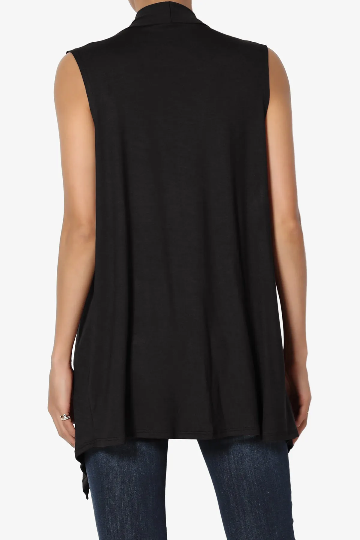 Danna Draped Jersey Vest PLUS