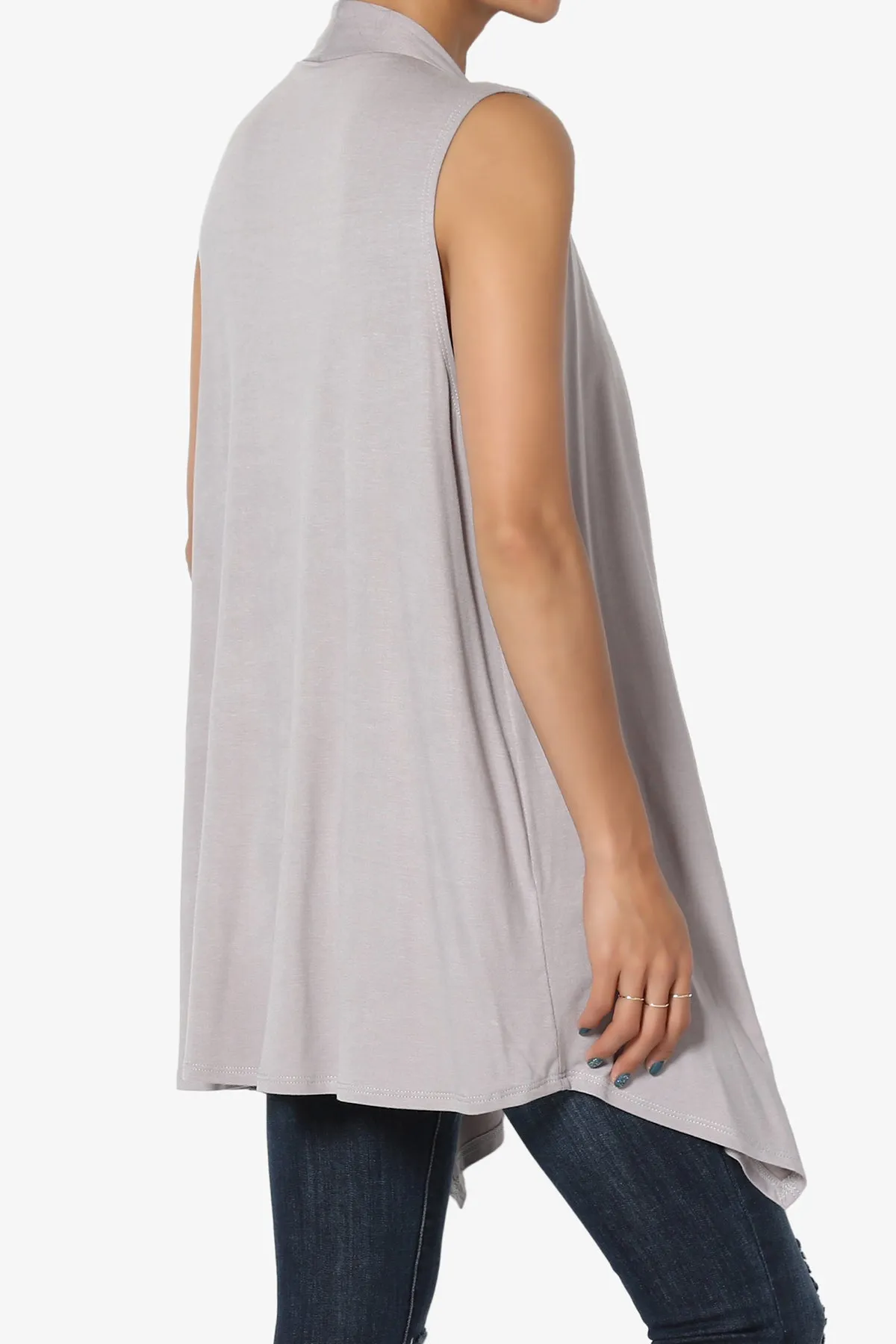 Danna Draped Jersey Vest PLUS