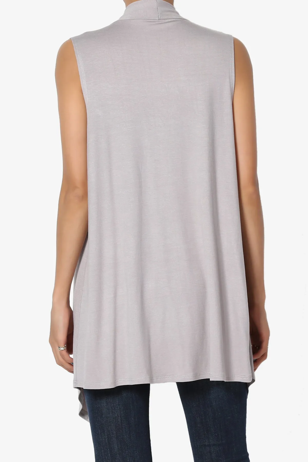 Danna Draped Jersey Vest PLUS