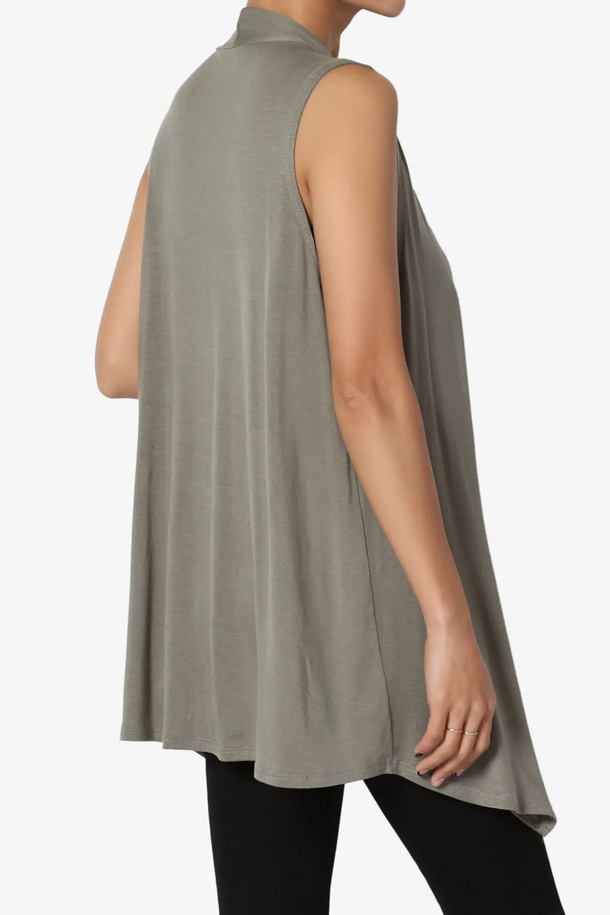Danna Draped Jersey Vest PLUS